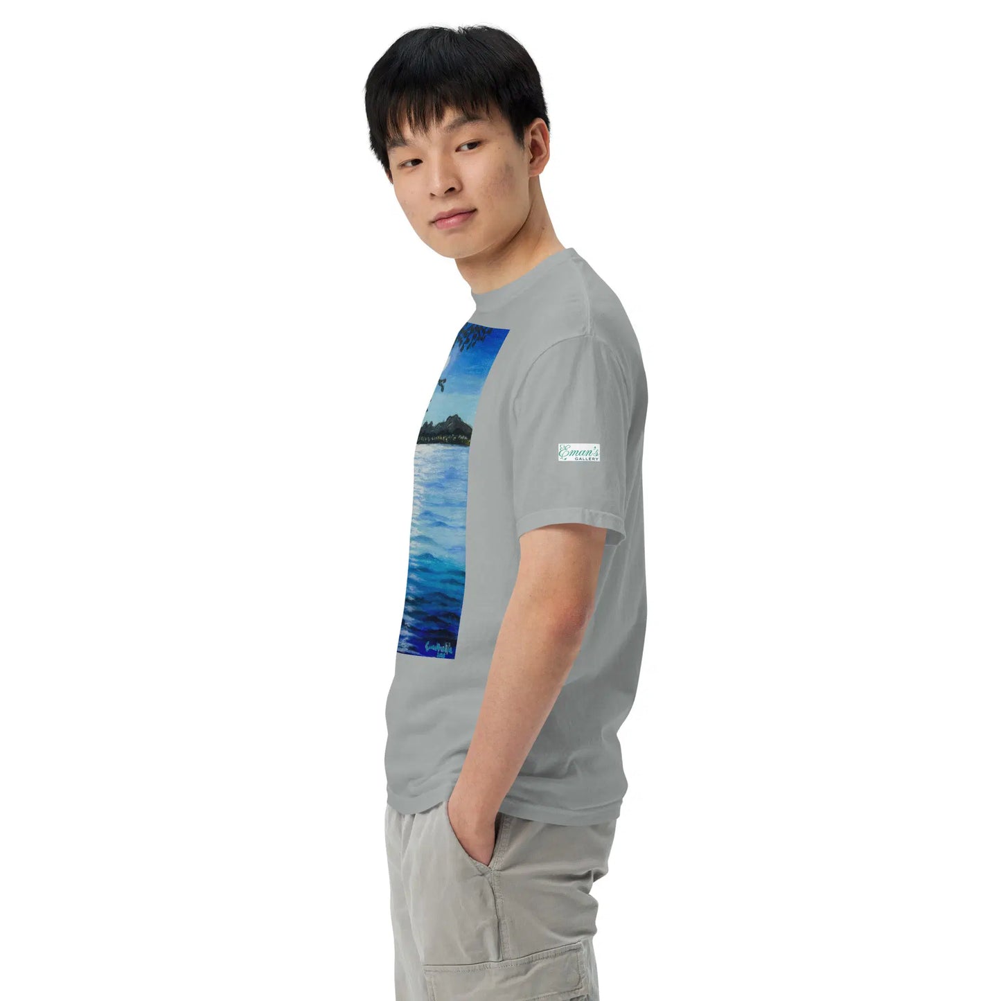 Unisex T-Shirt - Nocturned - Tonalism Moonlit Night Scene - Eman's Gallery