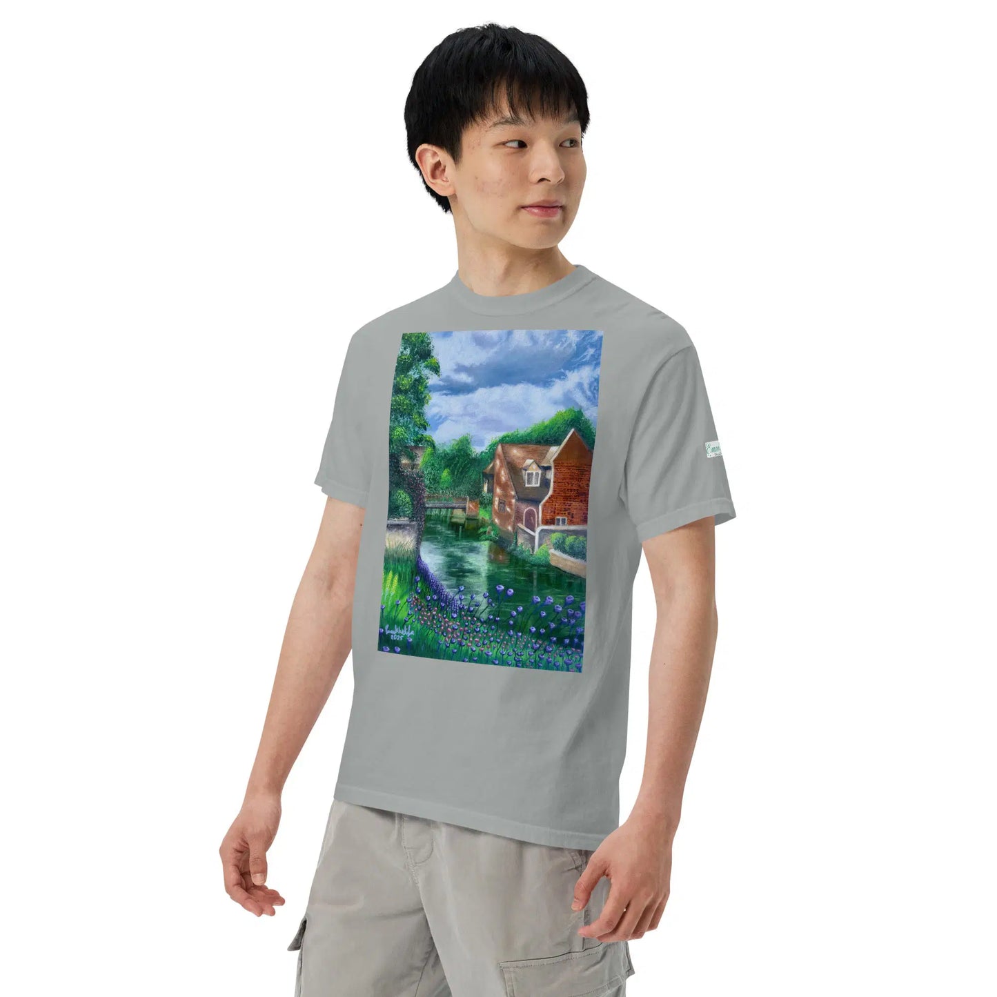 Unisex T-Shirt - River Melody - Impressionist Landscape Art - Eman's Gallery