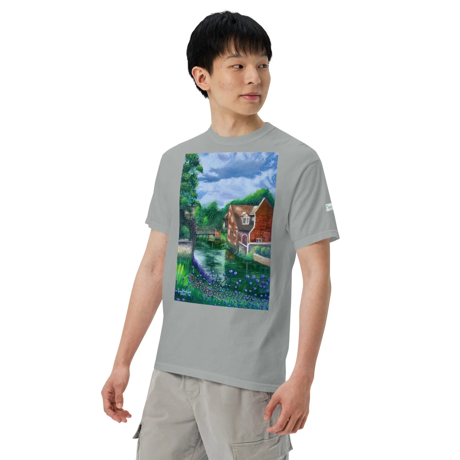 Unisex T-Shirt - River Melody - Impressionist Landscape Art - Eman's Gallery