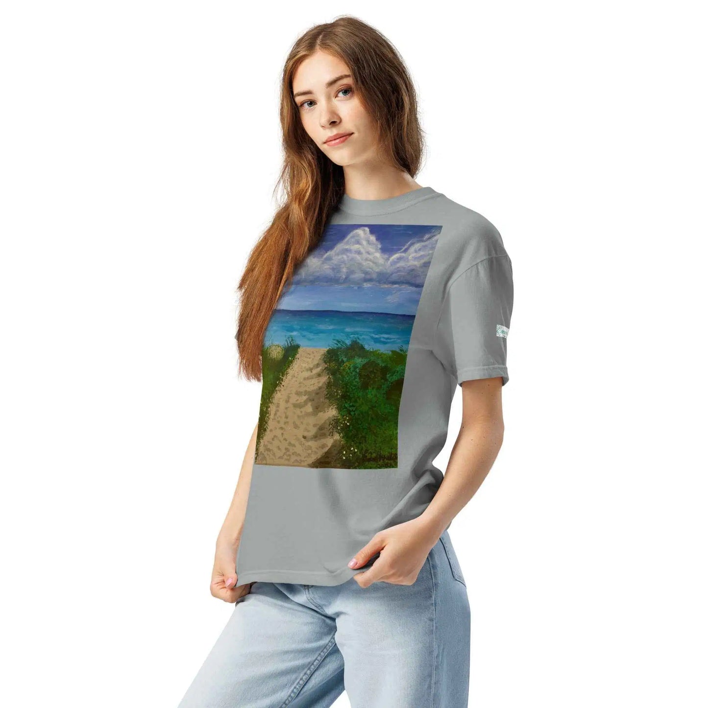 Unisex T-Shirt - Edge of Calm - Coastal Pathway Scene