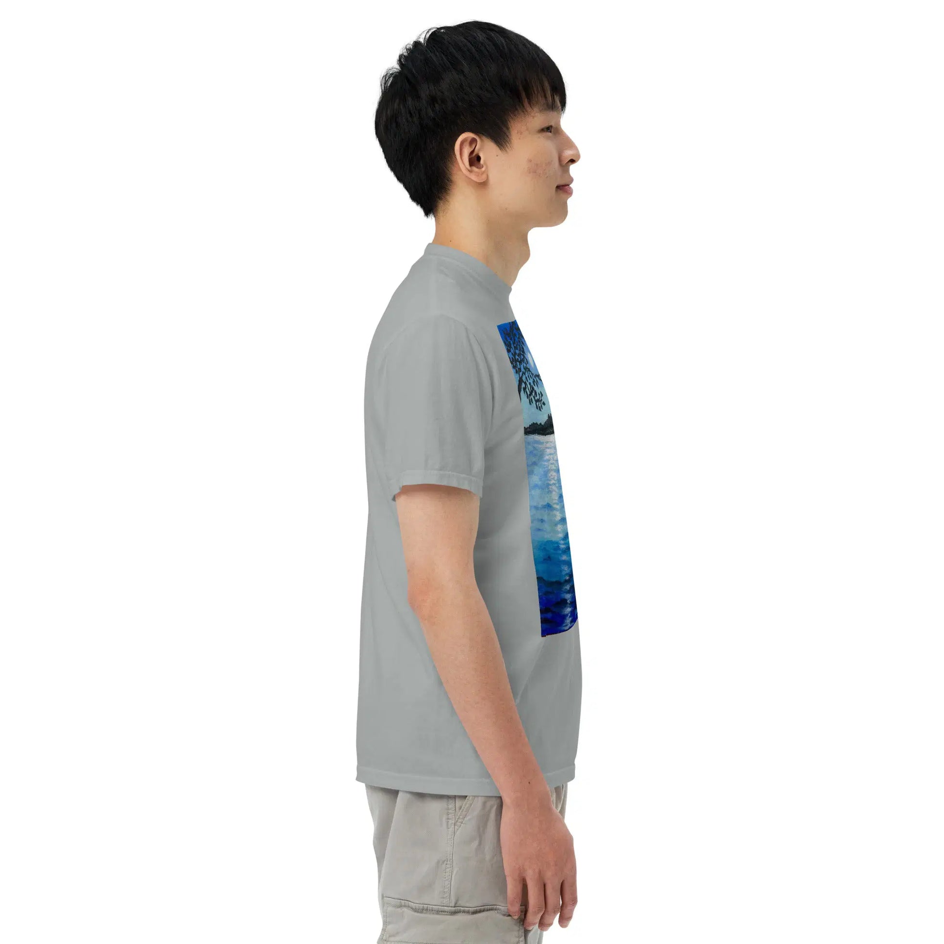 Unisex T-Shirt - Nocturned - Tonalism Moonlit Night Scene - Eman's Gallery