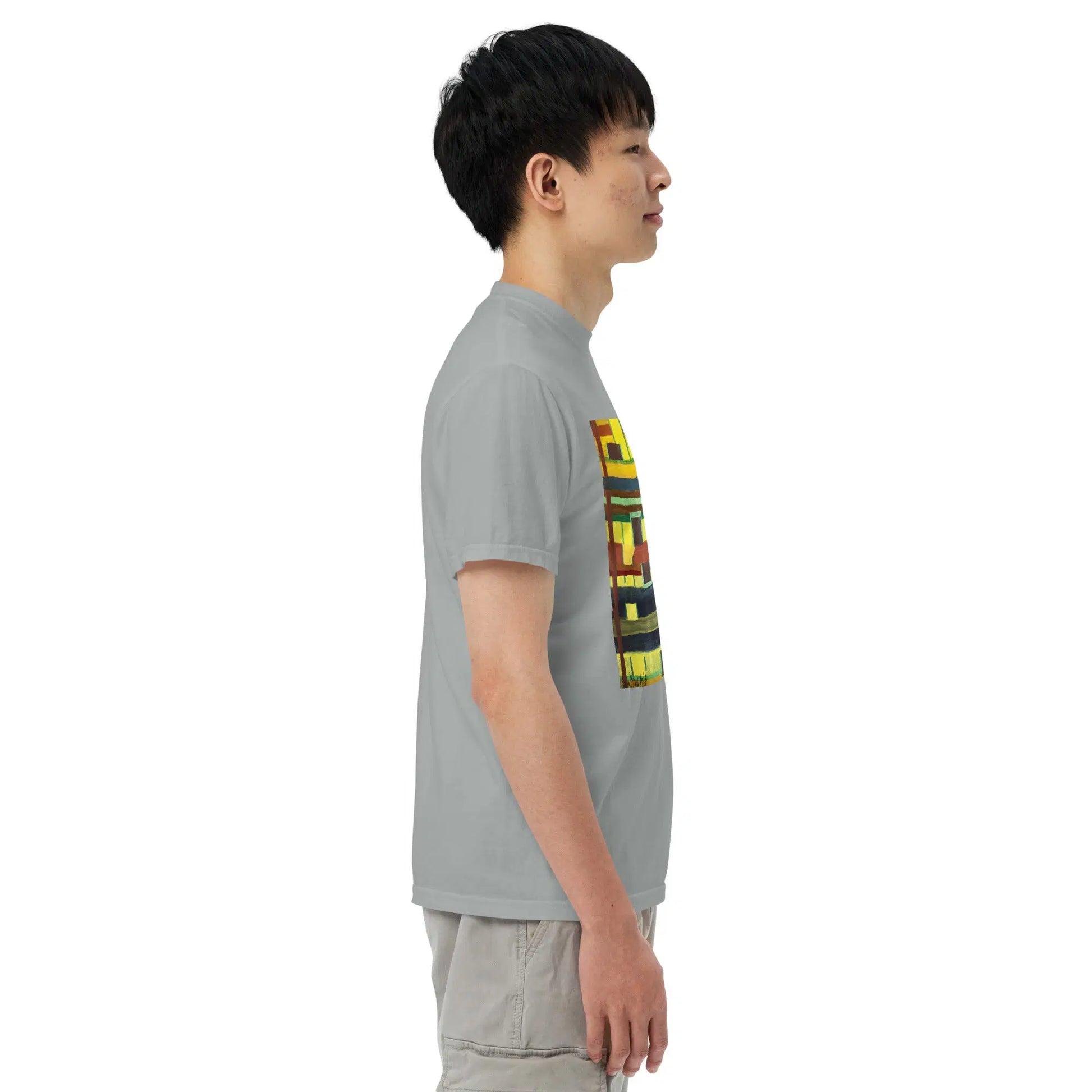 Unisex T-Shirt - City in Grids - Geometric Abstract Urban - Eman's Gallery