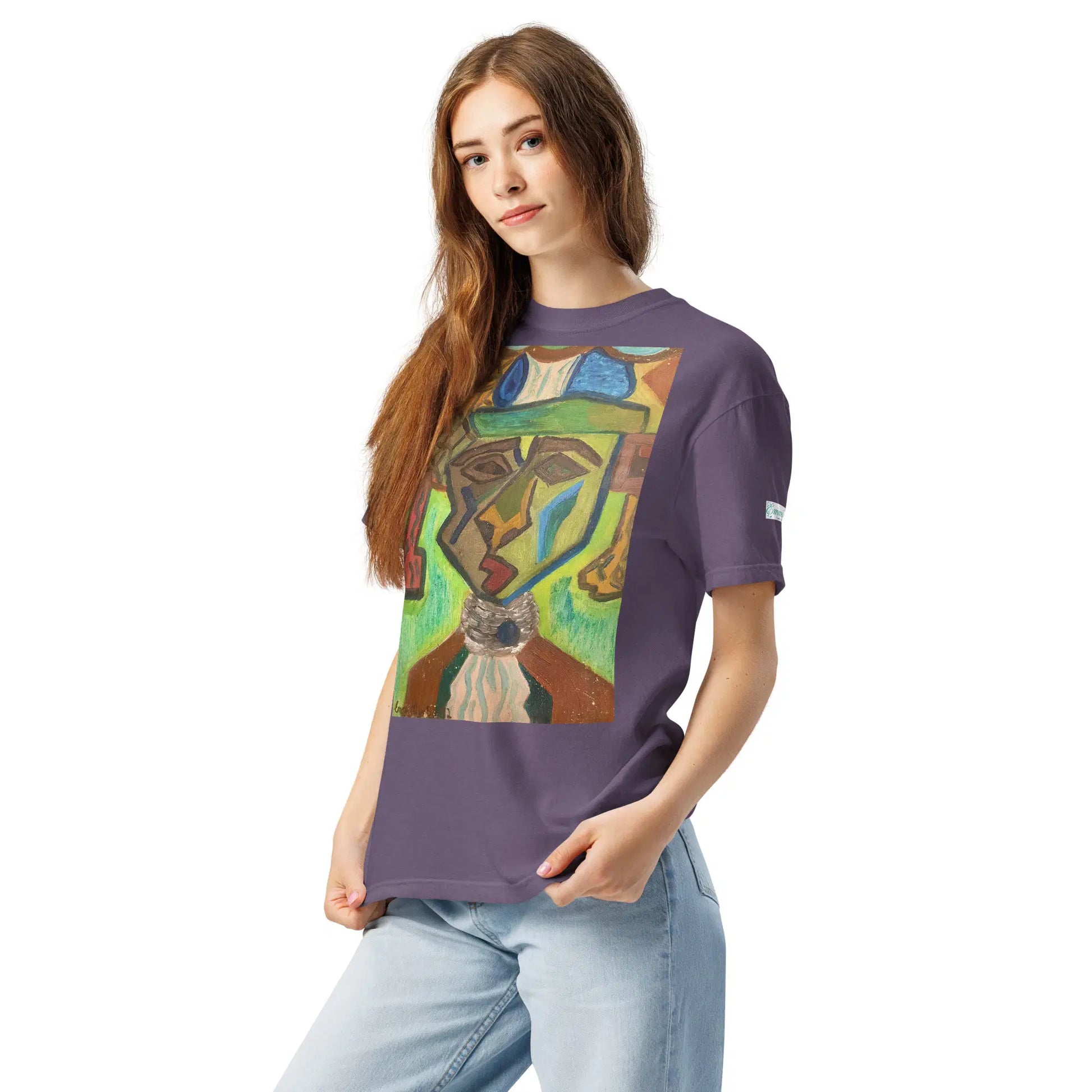 Unisex T-Shirt - Fragmented Soul - Cubist Figure Art - Eman's Gallery