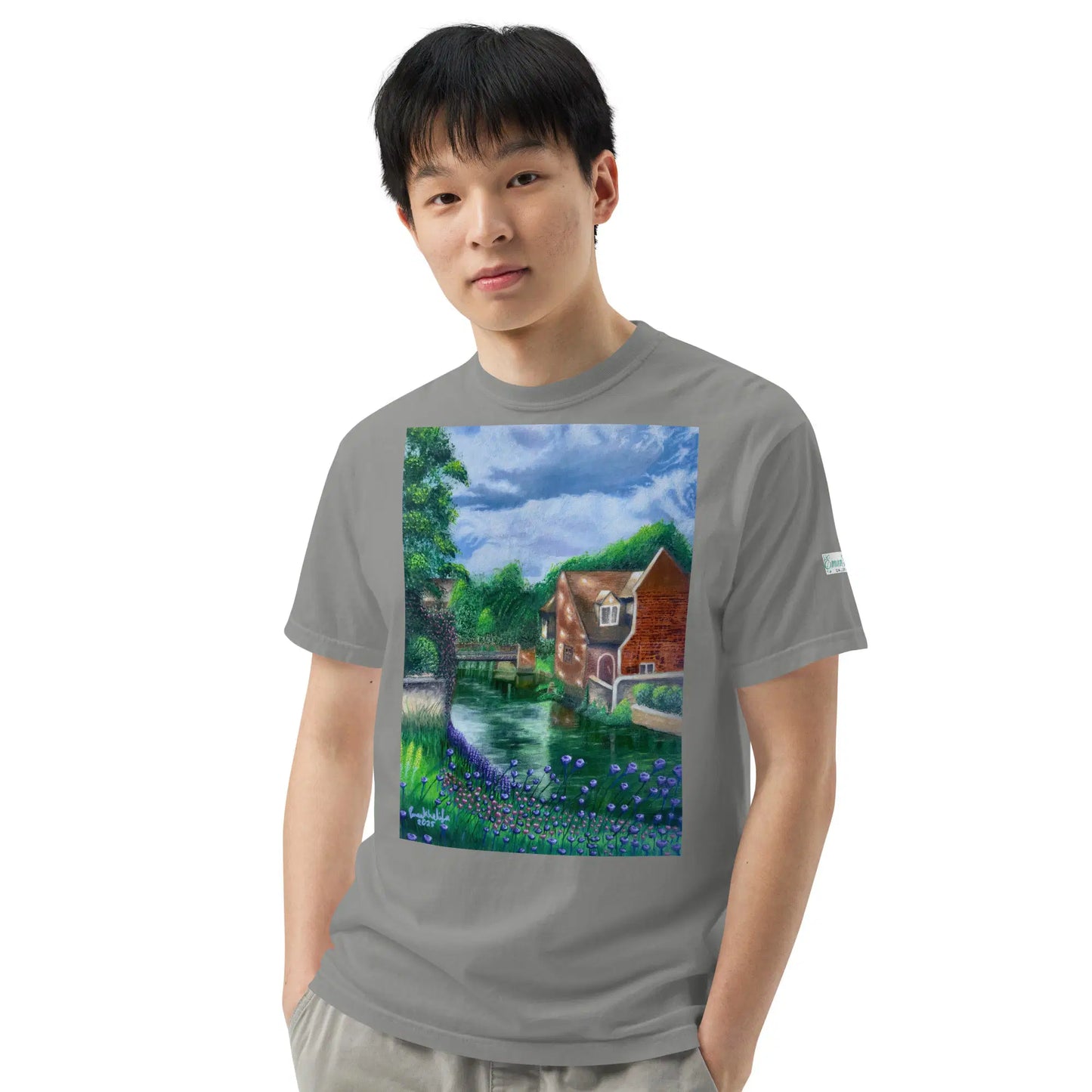 Unisex T-Shirt - River Melody - Impressionist Landscape Art - Eman's Gallery