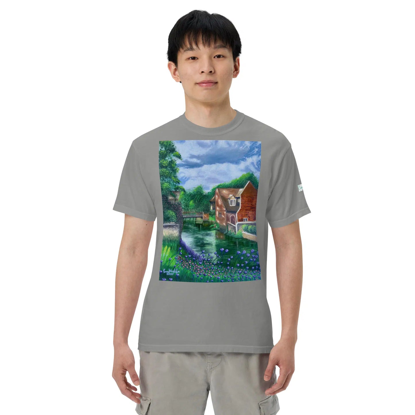Unisex T-Shirt - River Melody - Impressionist Landscape Art - Eman's Gallery