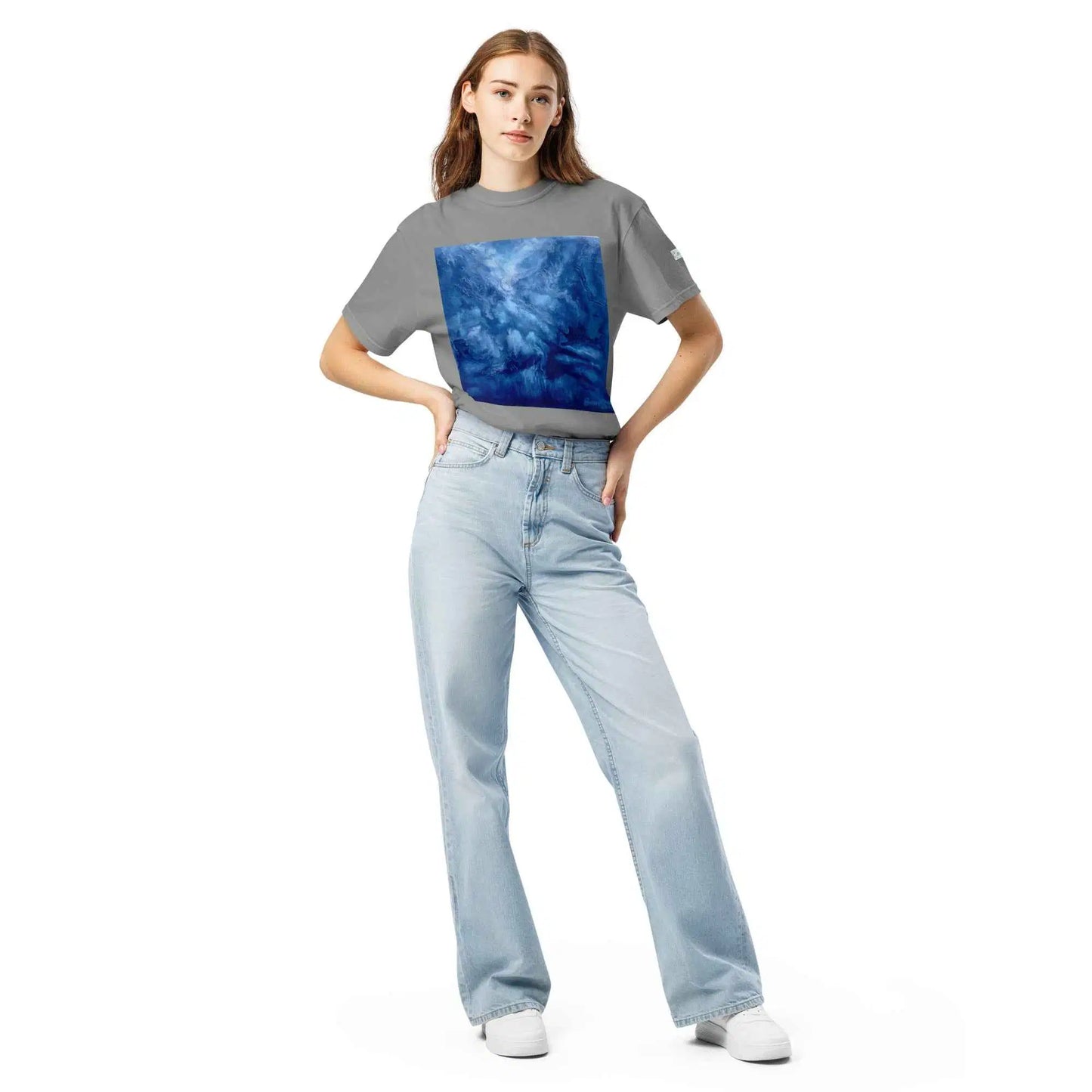 Unisex T-Shirt - Thunder - Dramatic Blue Storm Cloud Art