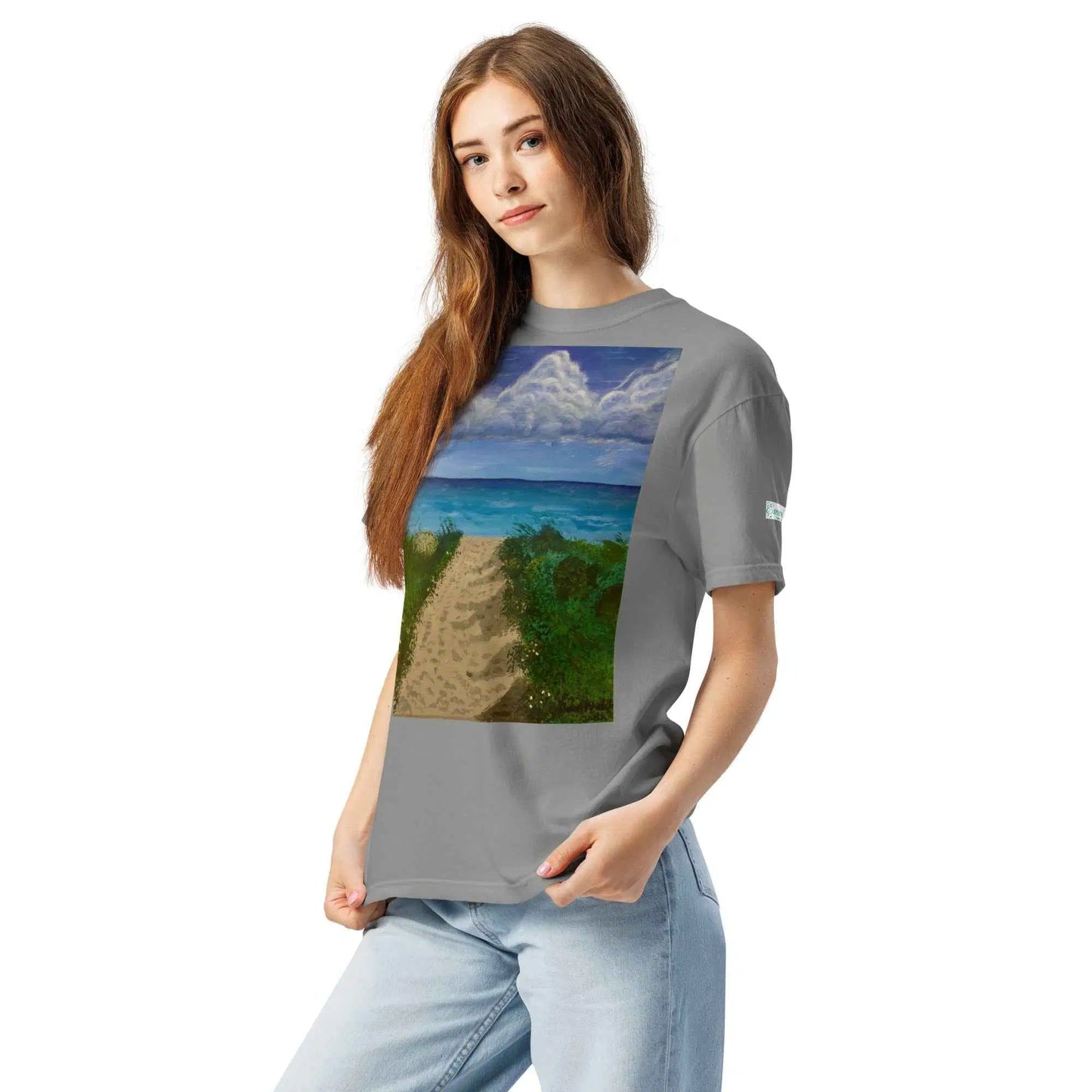 Unisex T-Shirt - Edge of Calm - Coastal Pathway Scene