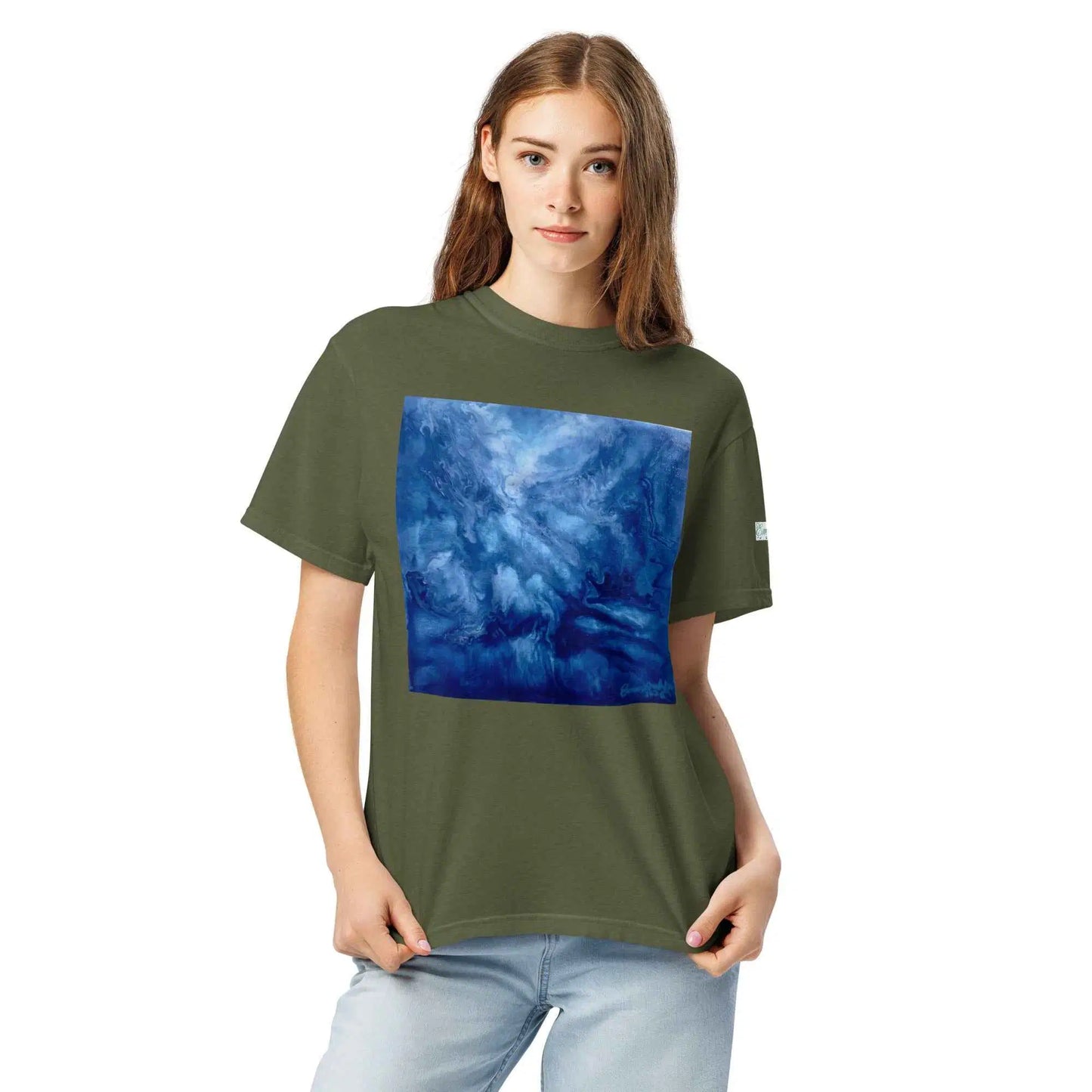 Unisex T-Shirt - Thunder - Dramatic Blue Storm Cloud Art