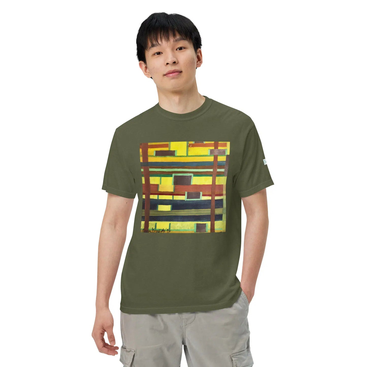Unisex T-Shirt - City in Grids - Geometric Abstract Urban - Eman's Gallery