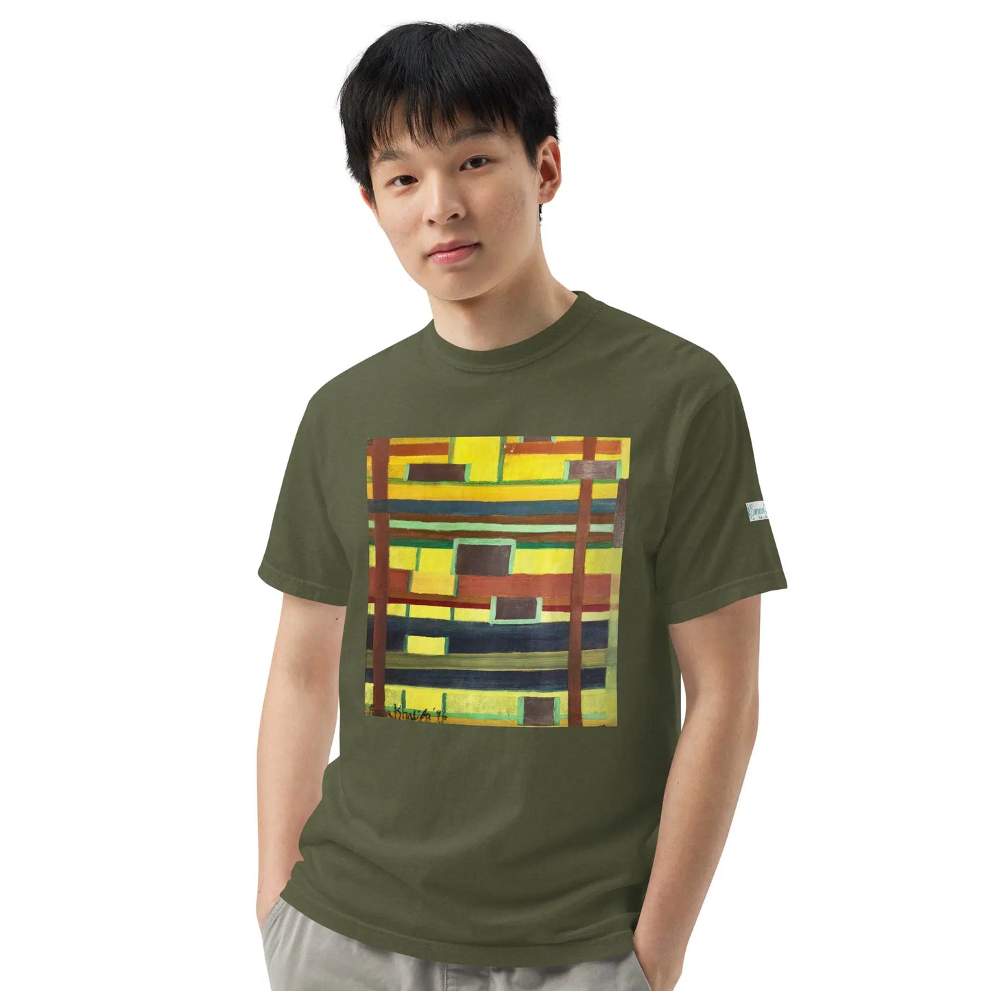 Unisex T-Shirt - City in Grids - Geometric Abstract Urban - Eman's Gallery