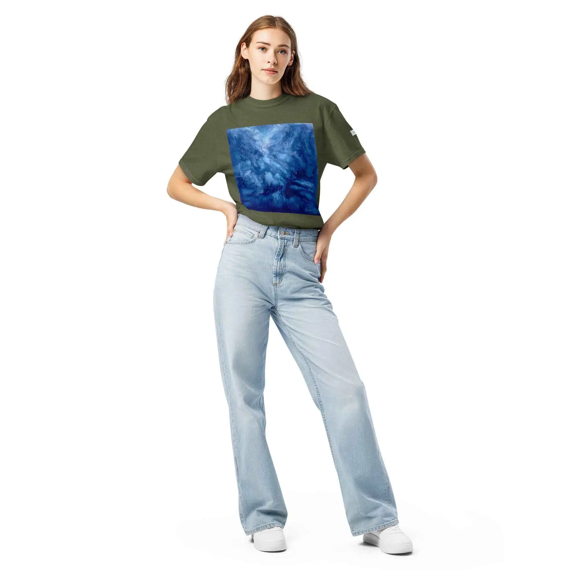 Unisex T-Shirt - Thunder - Dramatic Blue Storm Cloud Art
