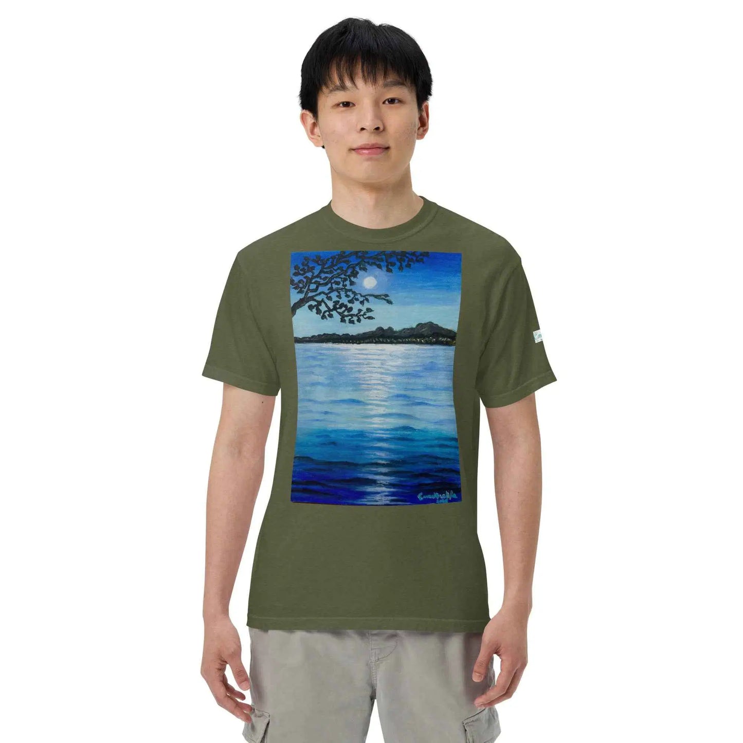 Unisex T-Shirt - Nocturned - Tonalism Moonlit Night Scene