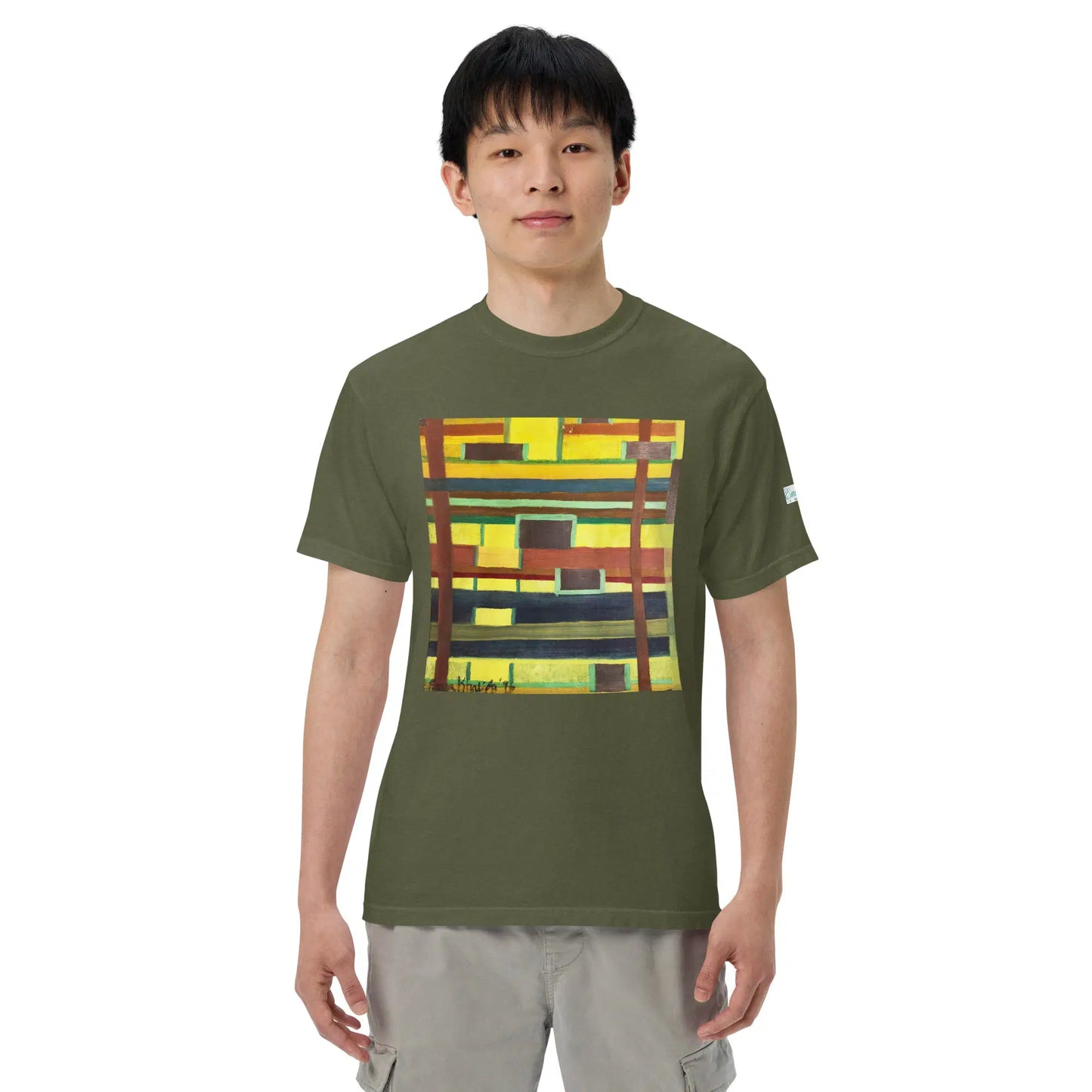 Unisex T-Shirt - City in Grids - Geometric Abstract Urban - Eman's Gallery