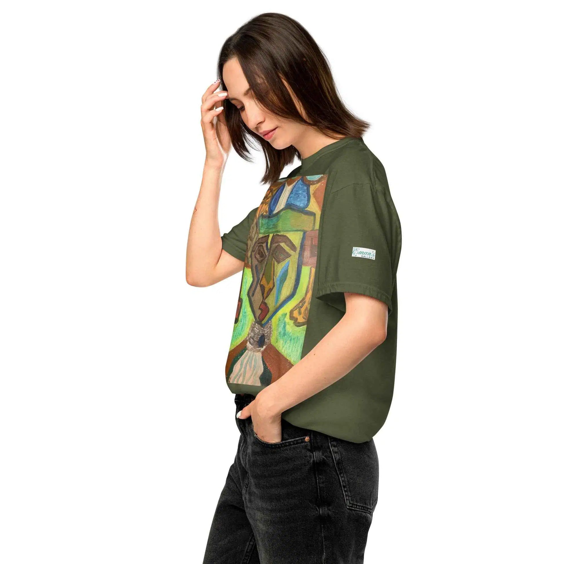 Unisex T-Shirt - Fragmented Soul - Cubist Figure Art