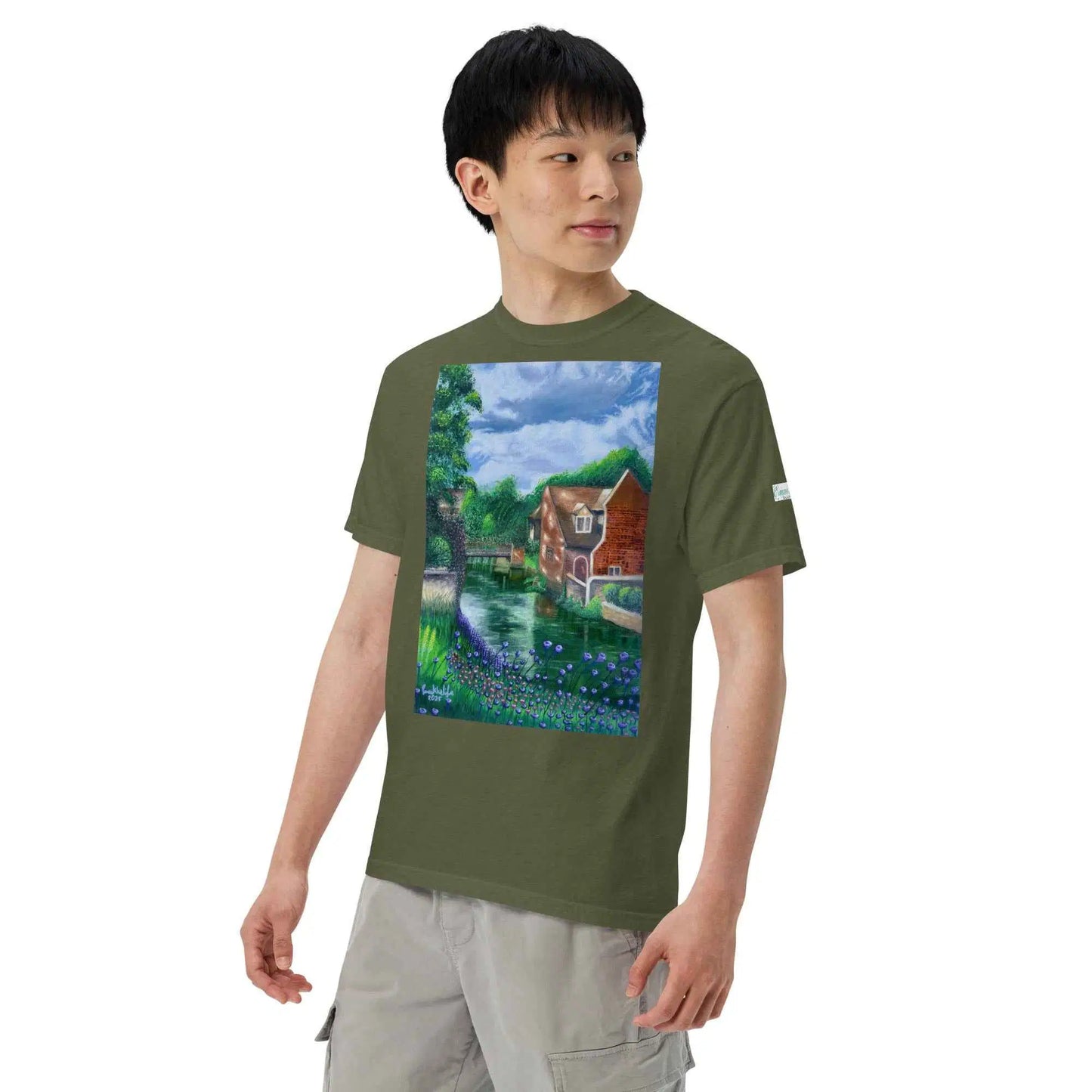 Unisex T-Shirt - River Melody - Impressionist Landscape Art