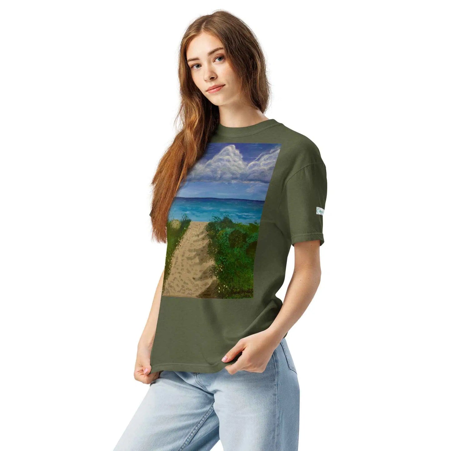 Unisex T-Shirt - Edge of Calm - Coastal Pathway Scene