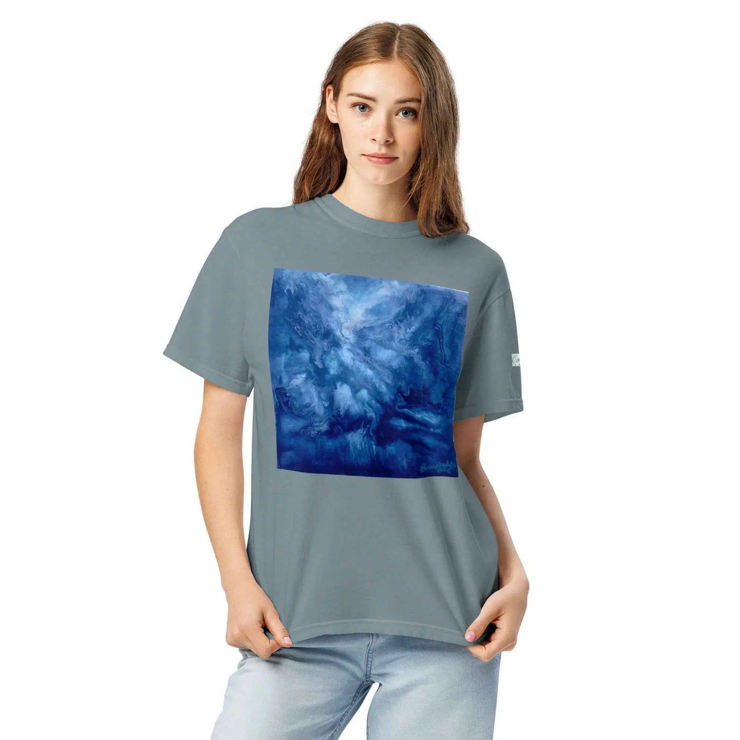 Unisex T-Shirt - Thunder - Dramatic Blue Storm Cloud Art