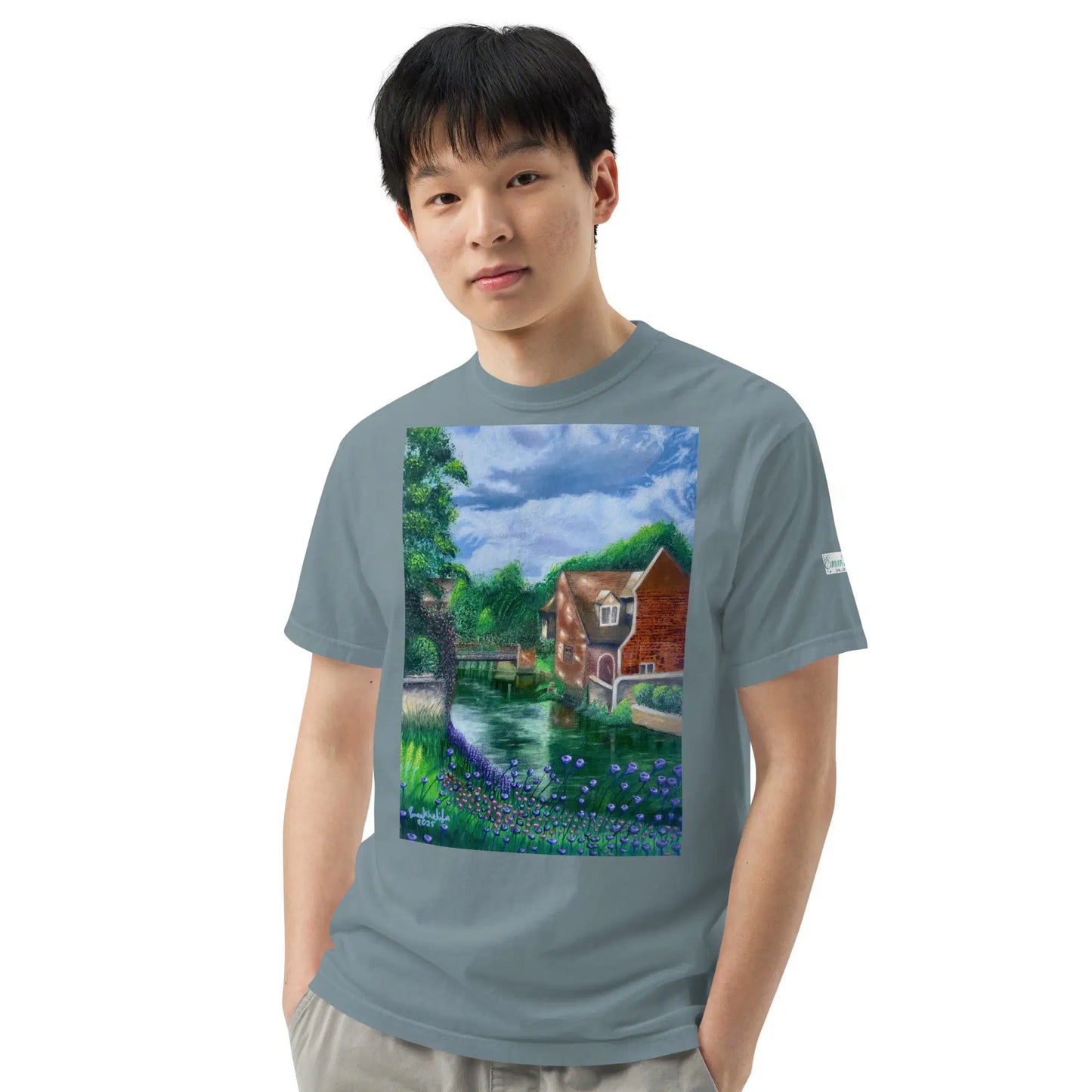 Unisex T-Shirt - River Melody - Impressionist Landscape Art - Eman's Gallery