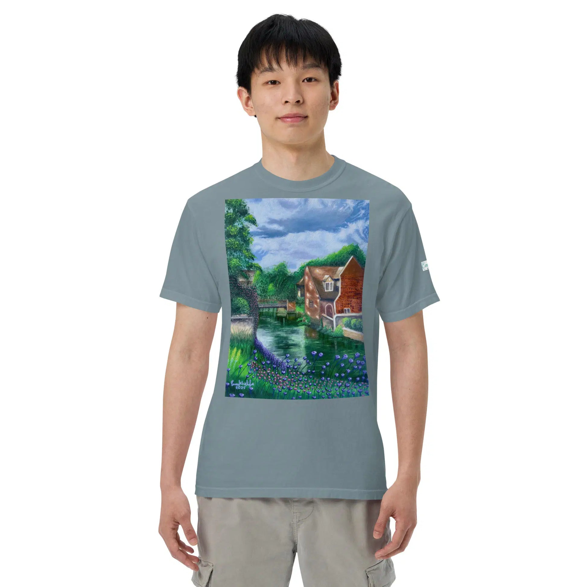 Unisex T-Shirt - River Melody - Impressionist Landscape Art - Eman's Gallery