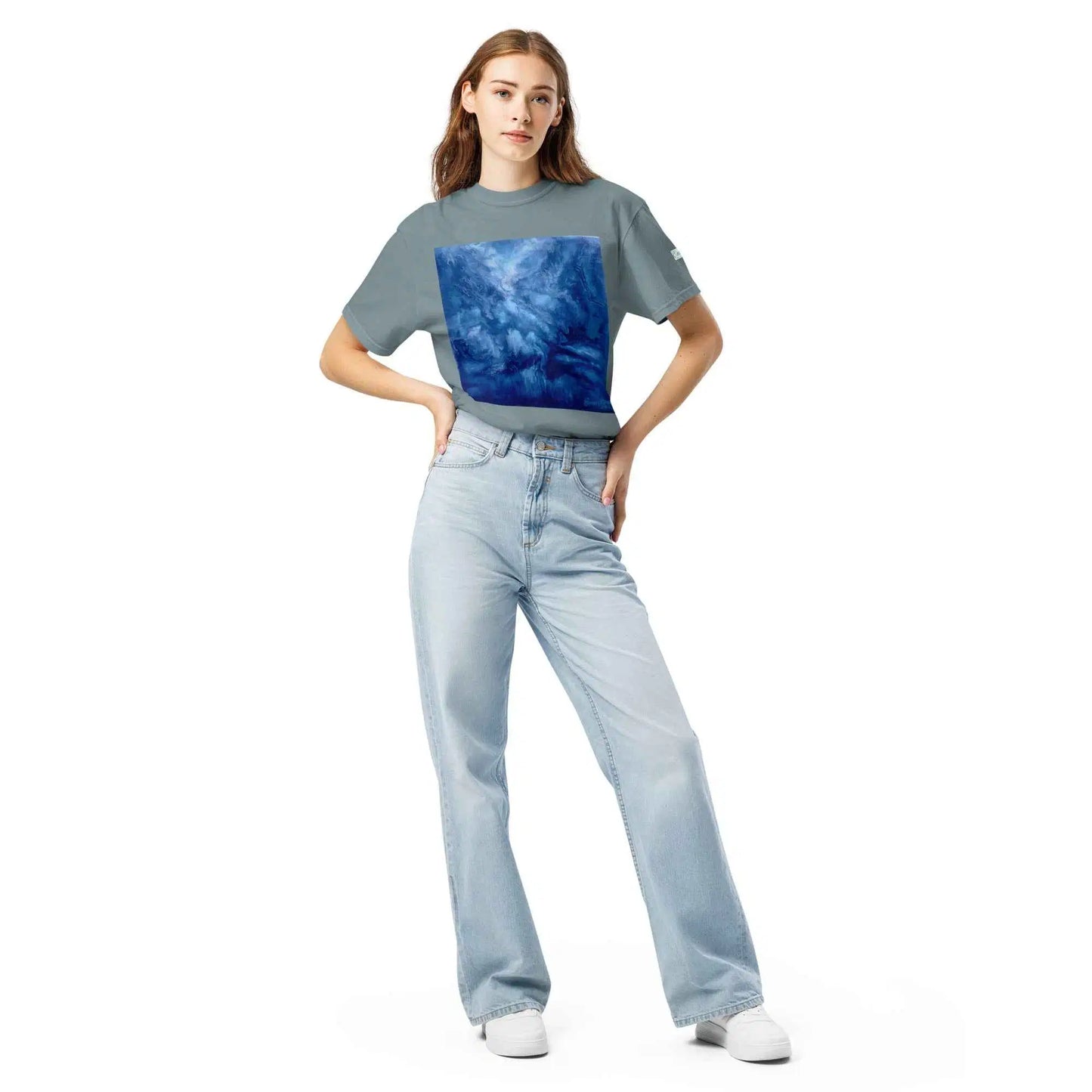 Unisex T-Shirt - Thunder - Dramatic Blue Storm Cloud Art