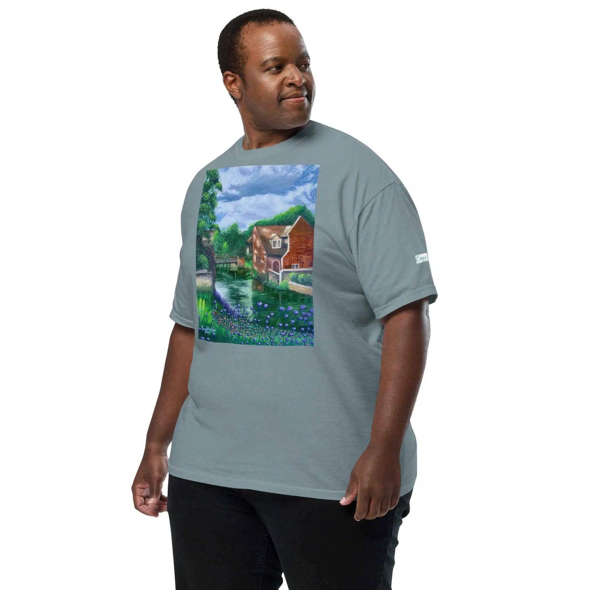 Unisex T-Shirt - River Melody - Impressionist Landscape Art