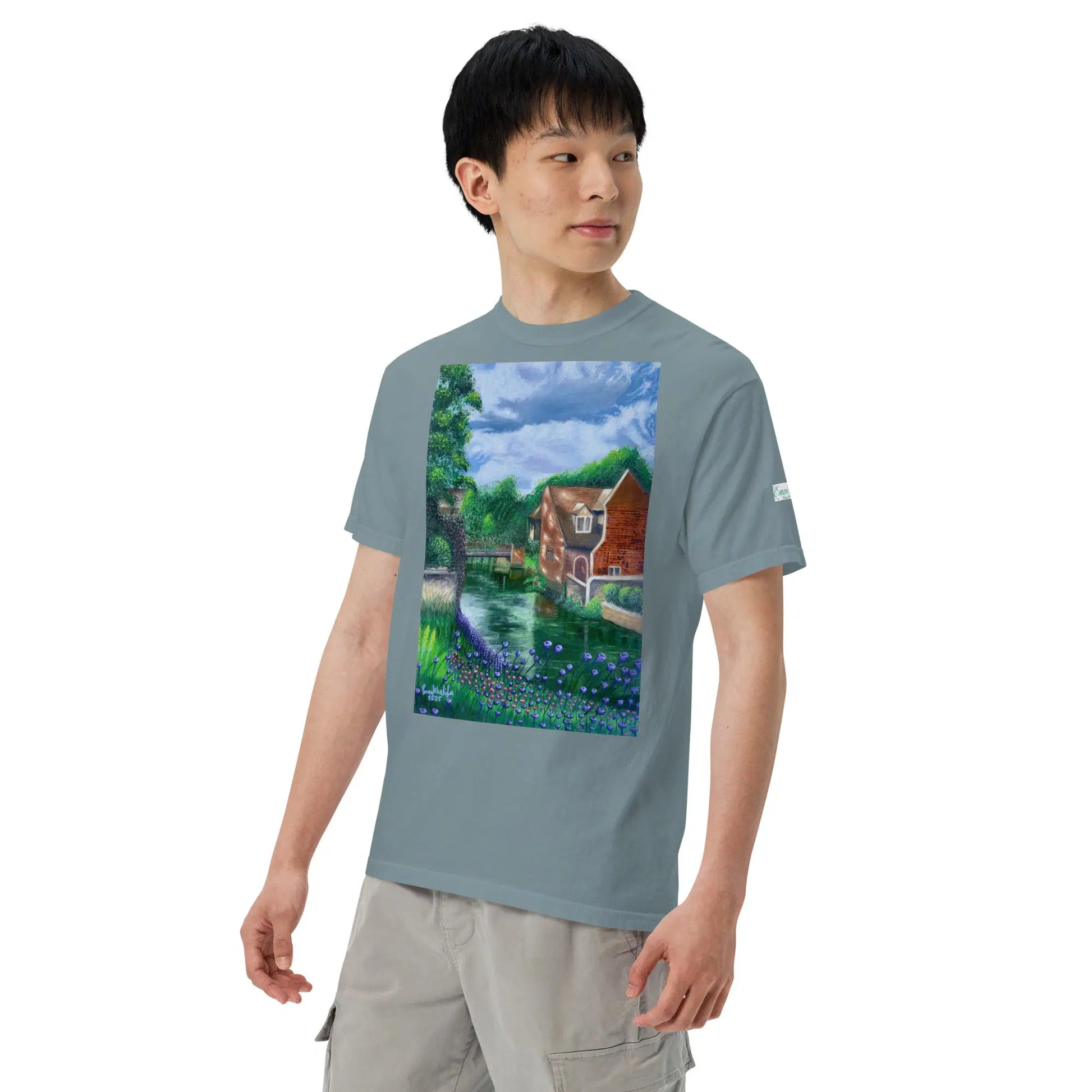 Unisex T-Shirt - River Melody - Impressionist Landscape Art - Eman's Gallery