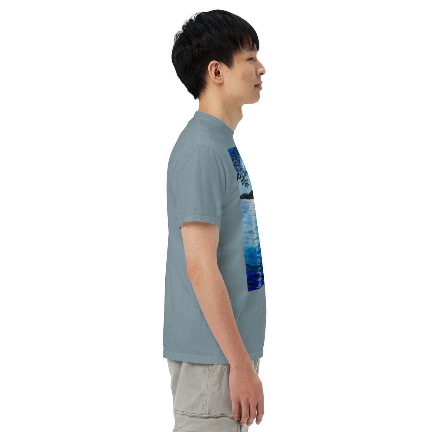 Unisex T-Shirt - Nocturned - Tonalism Moonlit Night Scene - Eman's Gallery