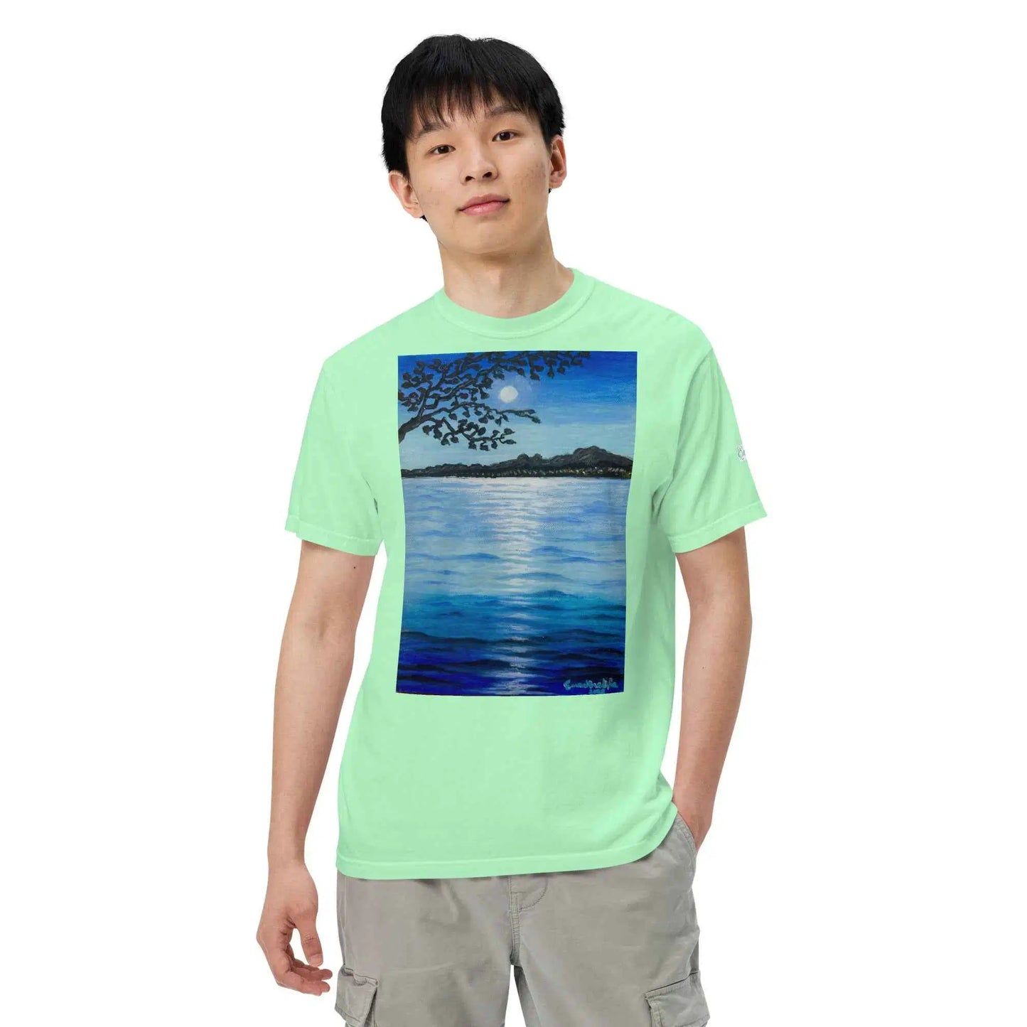 Unisex T-Shirt - Nocturned - Tonalism Moonlit Night Scene