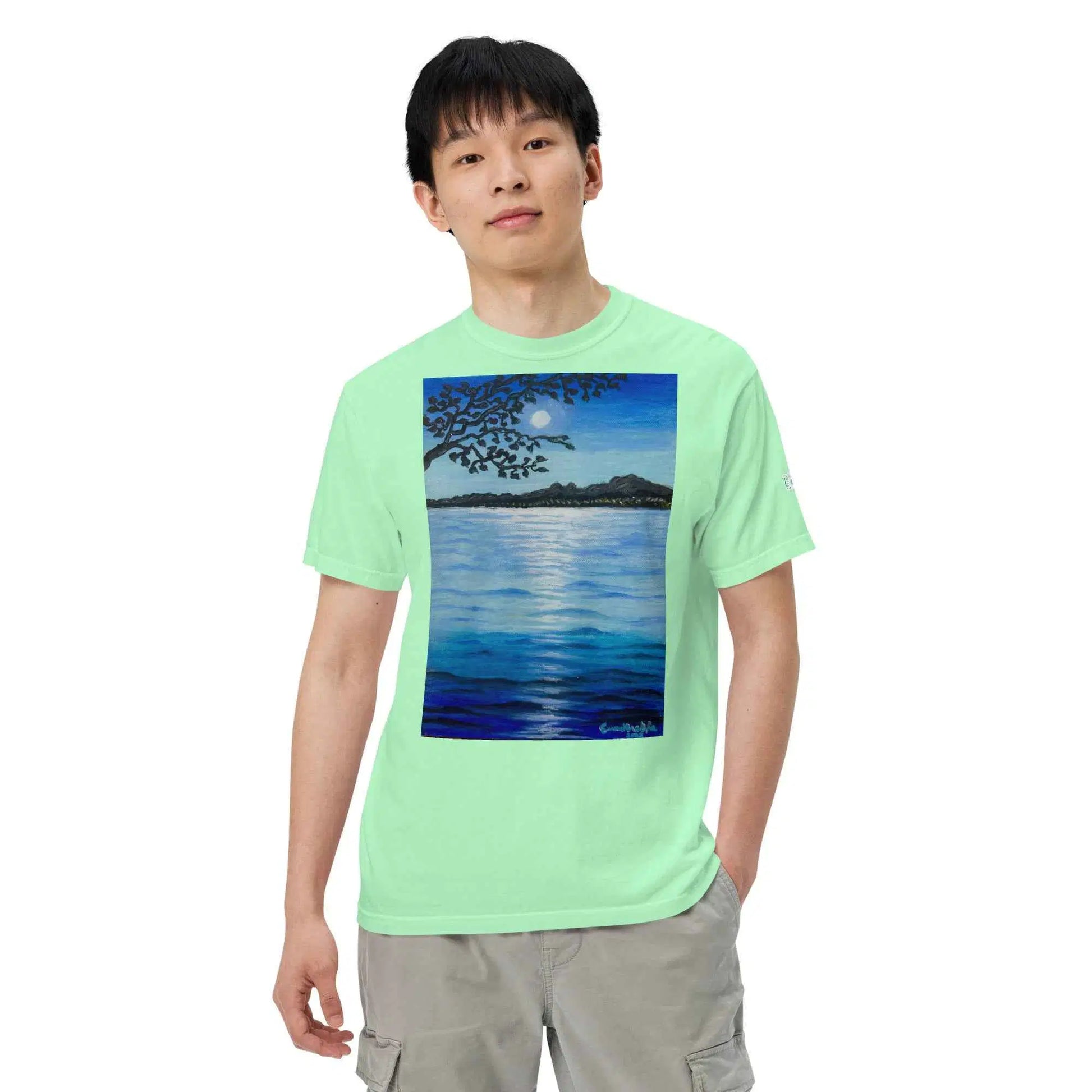 Unisex T-Shirt - Nocturned - Tonalism Moonlit Night Scene