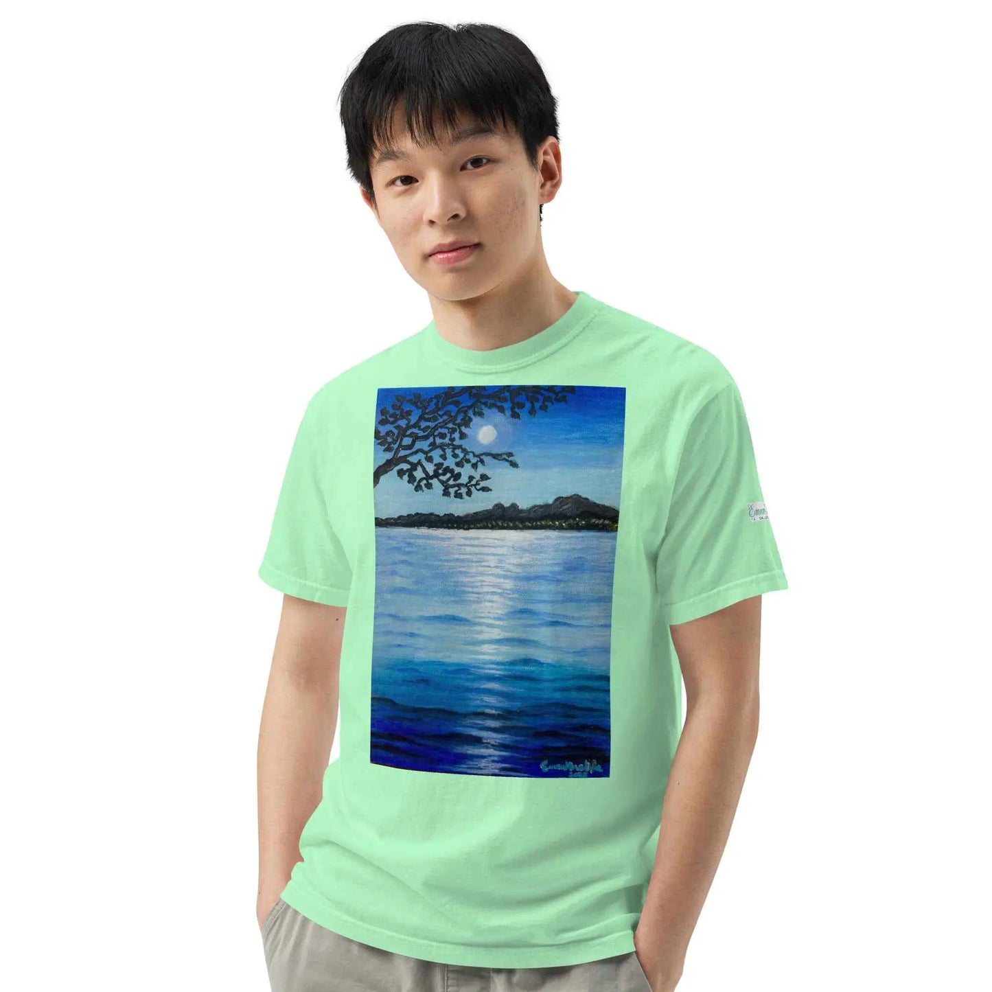 Unisex T-Shirt - Nocturned - Tonalism Moonlit Night Scene