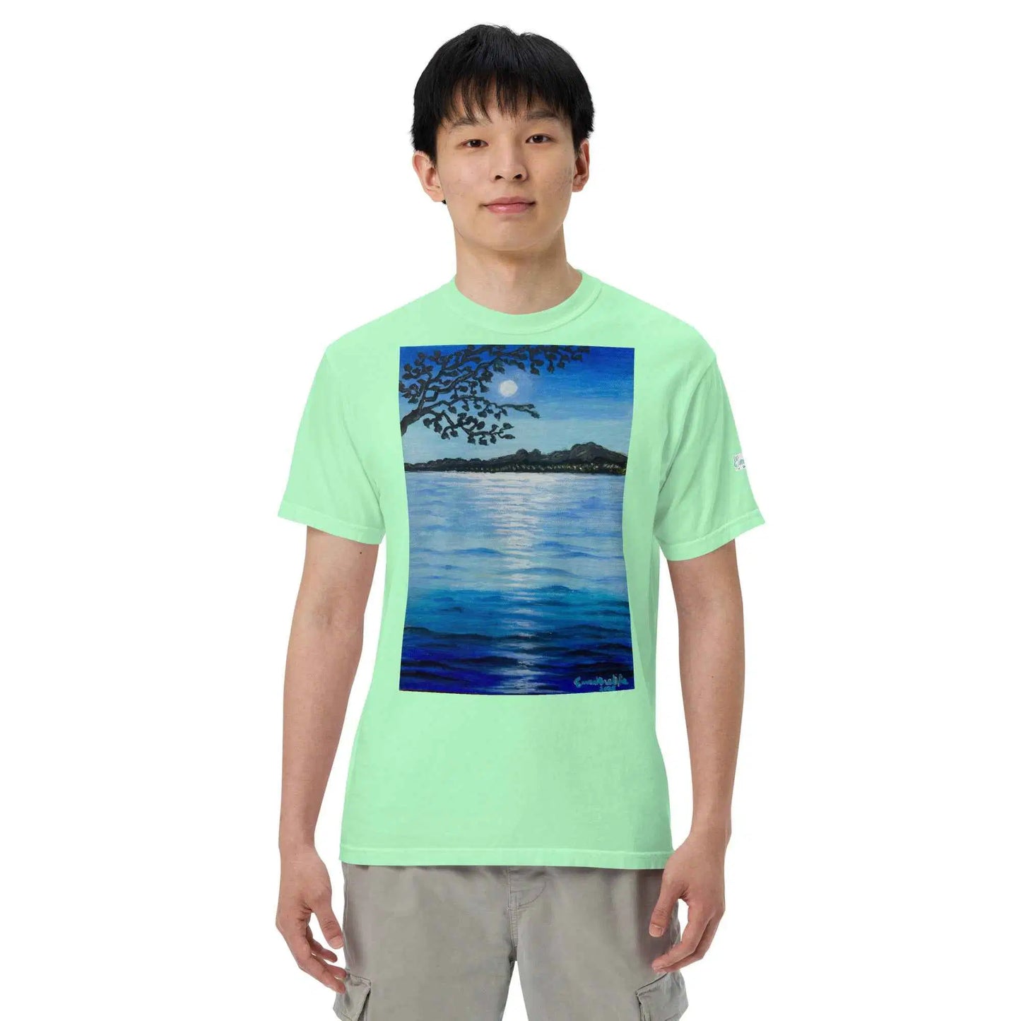 Unisex T-Shirt - Nocturned - Tonalism Moonlit Night Scene