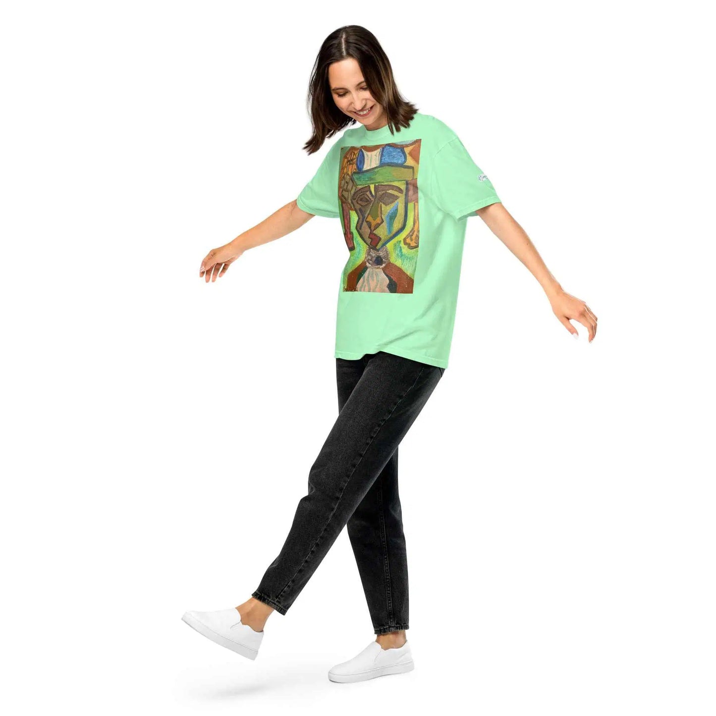 Unisex T-Shirt - Fragmented Soul - Cubist Figure Art
