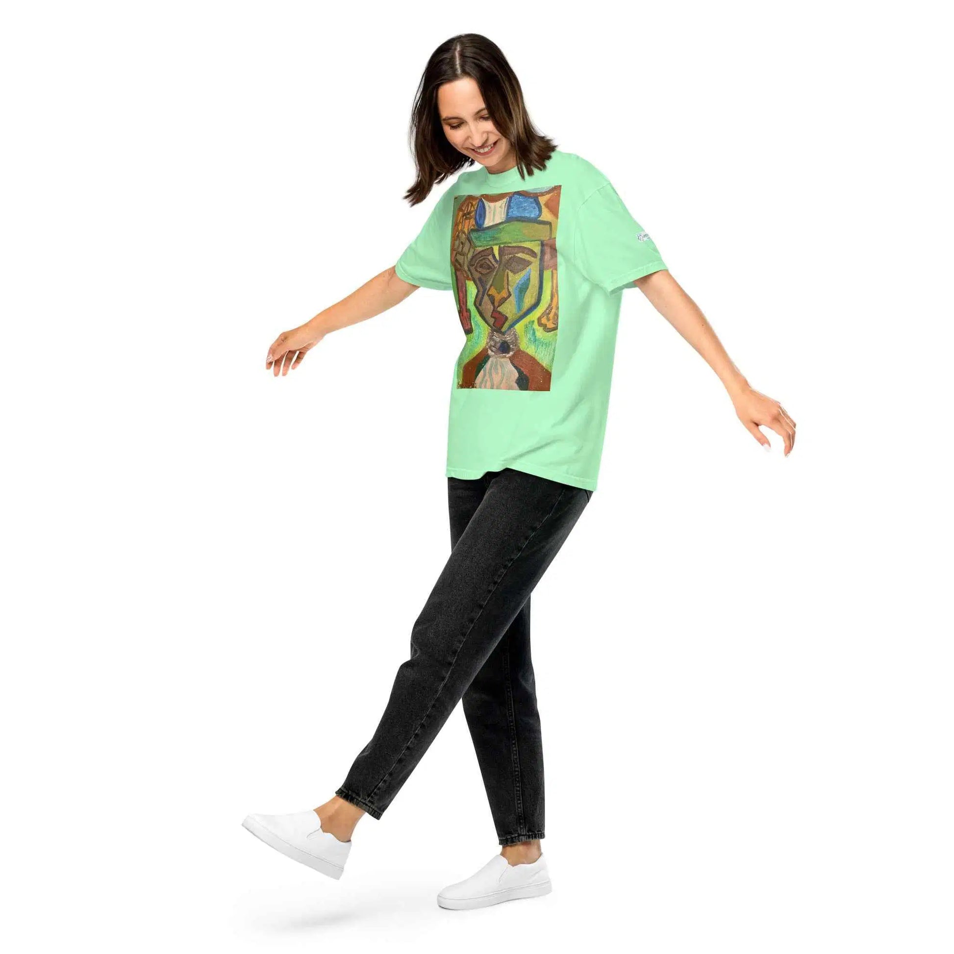 Unisex T-Shirt - Fragmented Soul - Cubist Figure Art