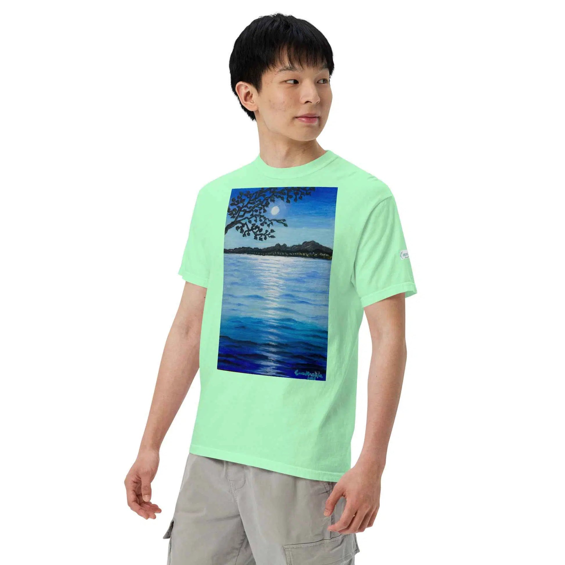 Unisex T-Shirt - Nocturned - Tonalism Moonlit Night Scene