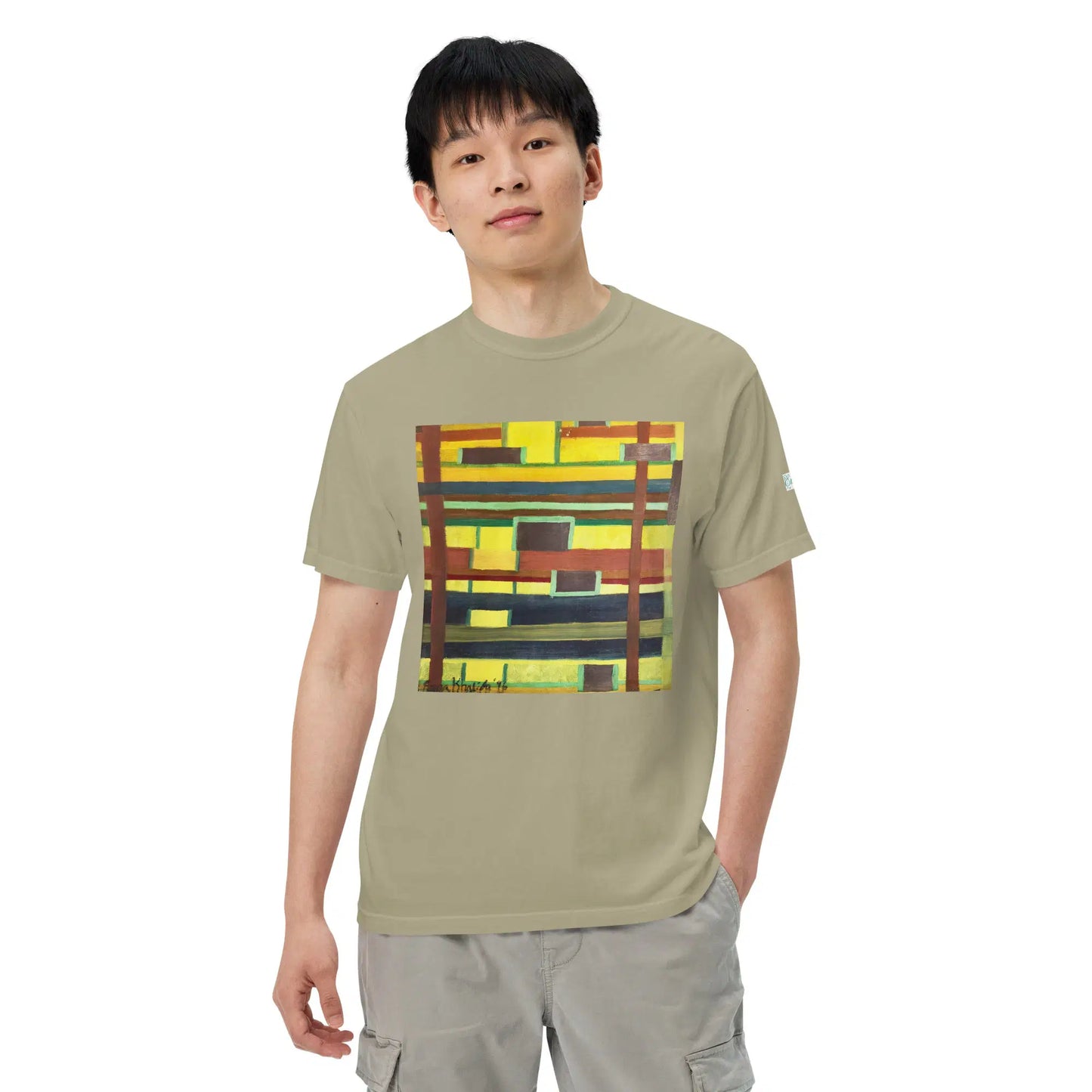 Unisex T-Shirt - City in Grids - Geometric Abstract Urban - Eman's Gallery