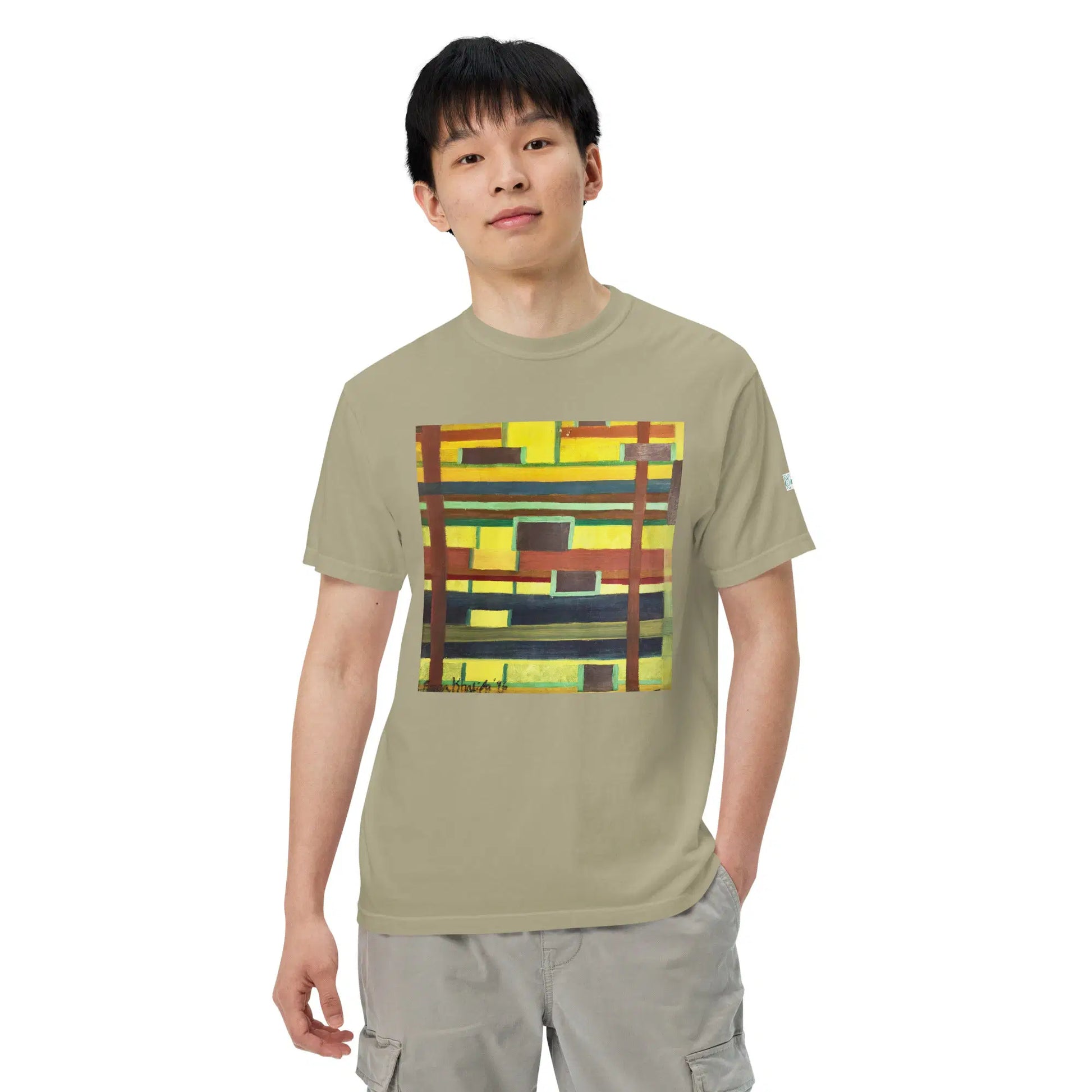 Unisex T-Shirt - City in Grids - Geometric Abstract Urban - Eman's Gallery