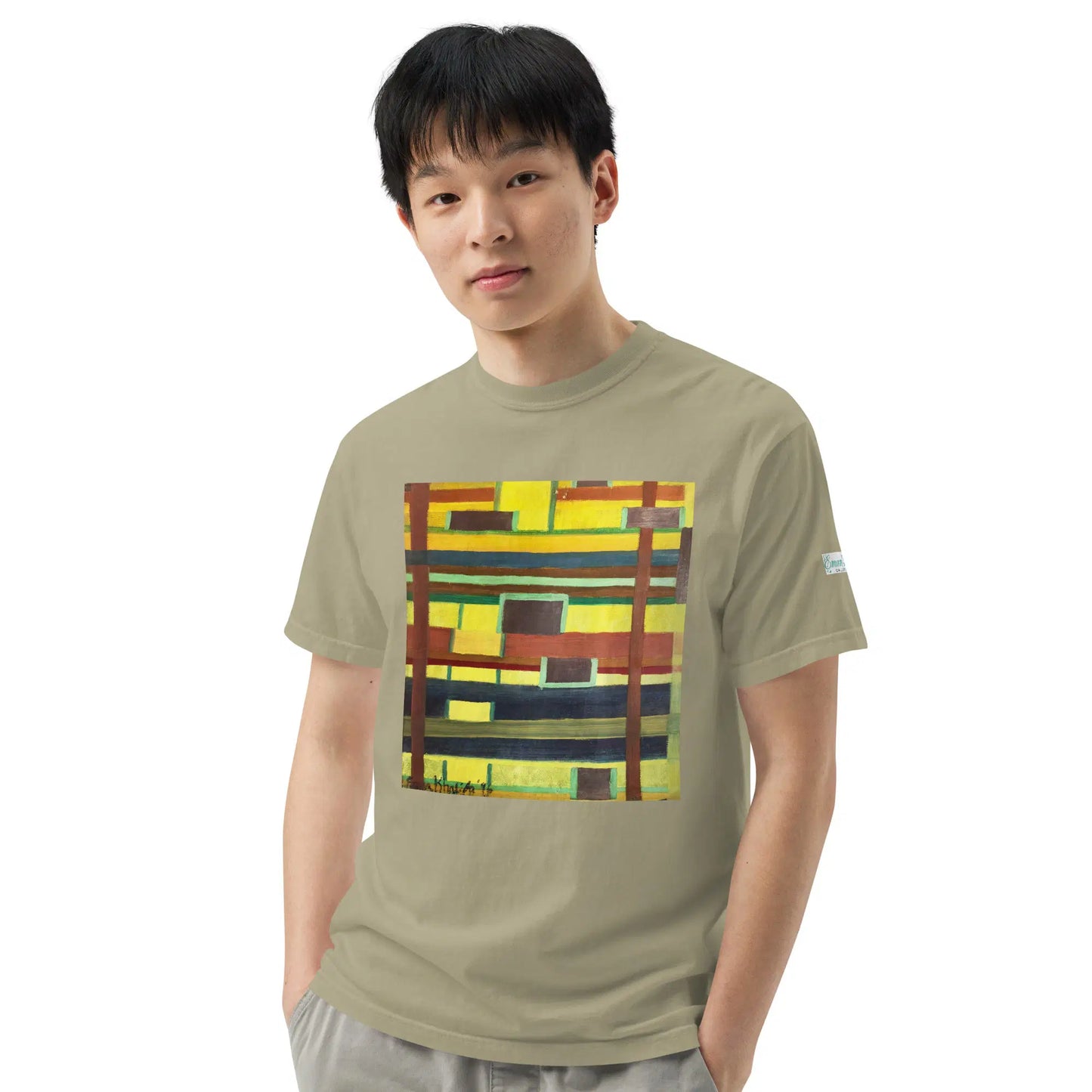 Unisex T-Shirt - City in Grids - Geometric Abstract Urban - Eman's Gallery