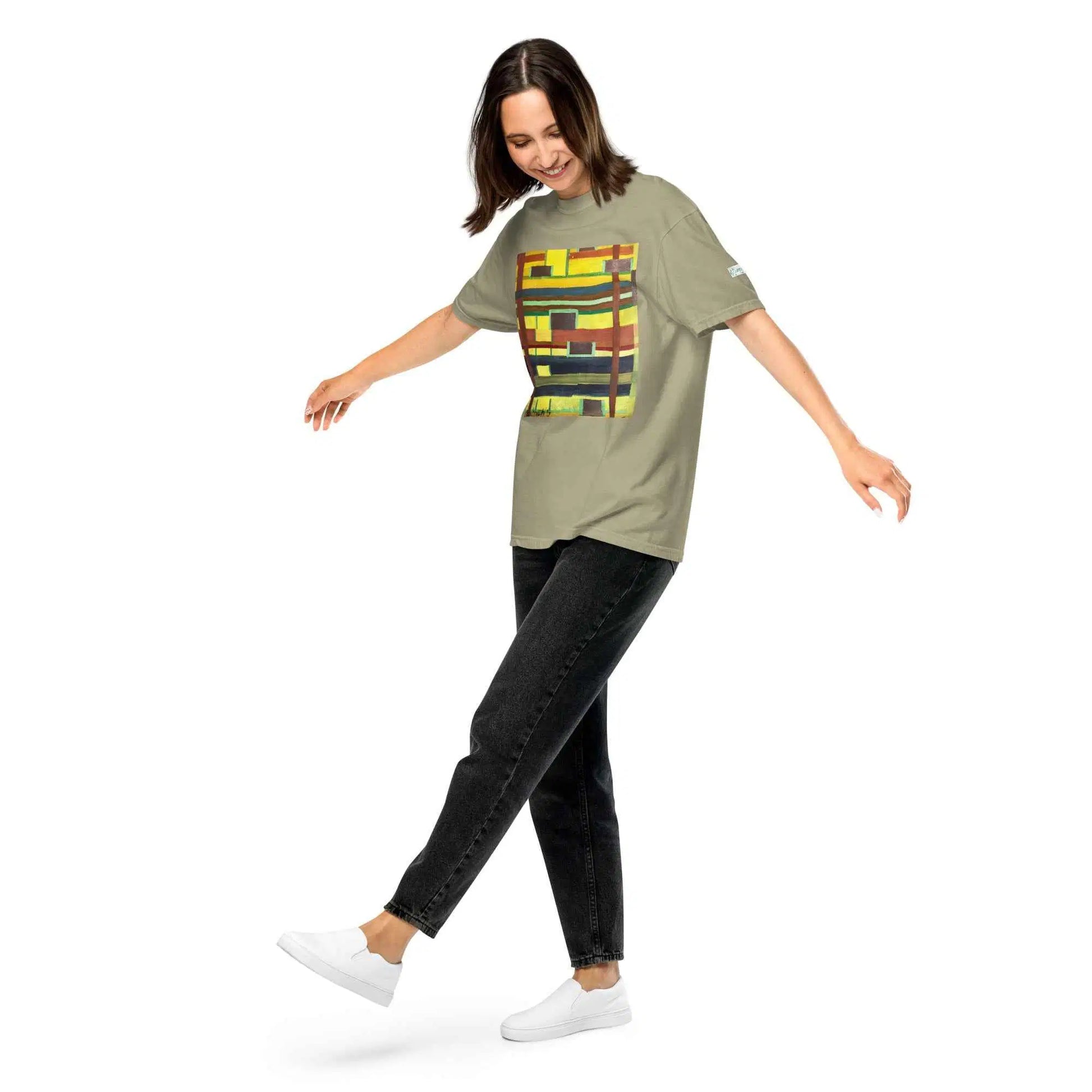 Unisex T-Shirt - City in Grids - Geometric Abstract Urban