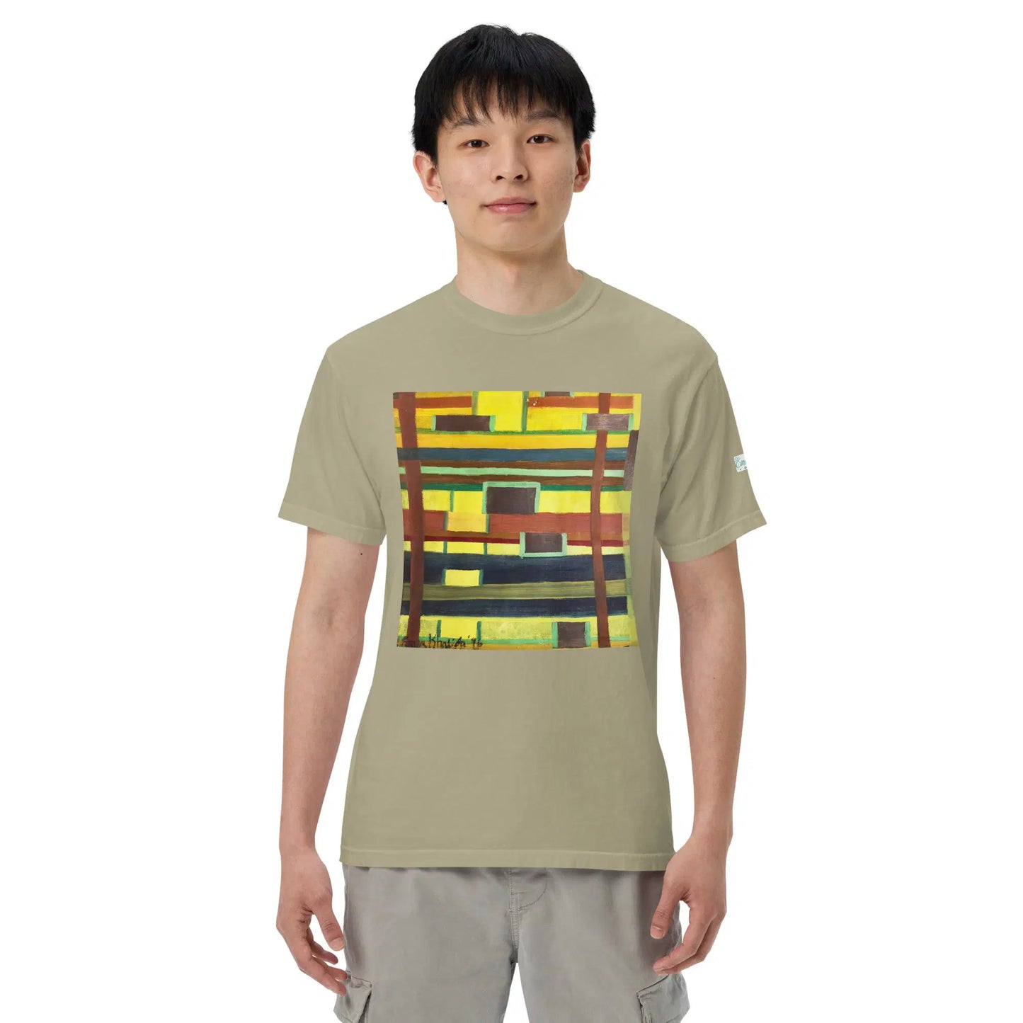 Unisex T-Shirt - City in Grids - Geometric Abstract Urban - Eman's Gallery