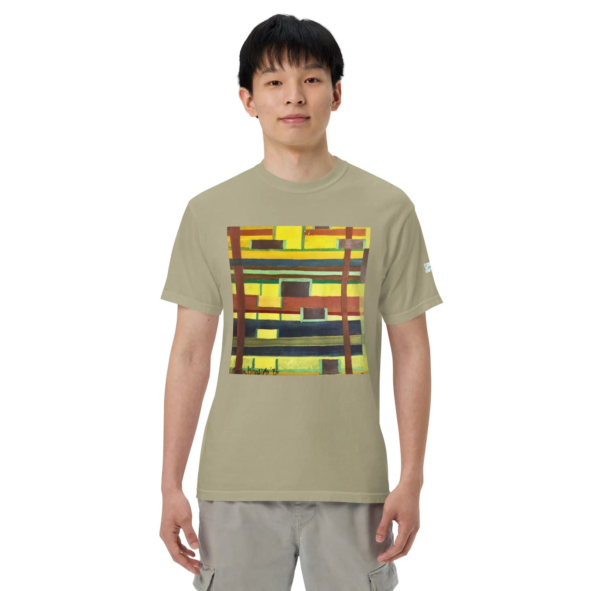 Unisex T-Shirt - City in Grids - Geometric Abstract Urban - Eman's Gallery