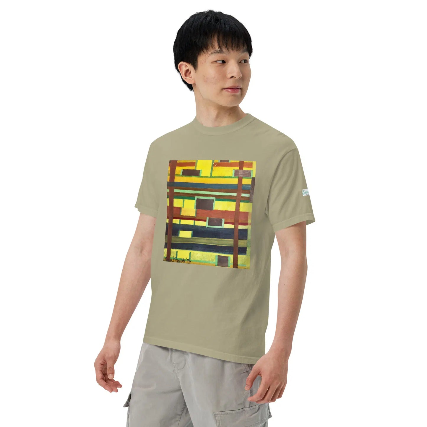Unisex T-Shirt - City in Grids - Geometric Abstract Urban - Eman's Gallery