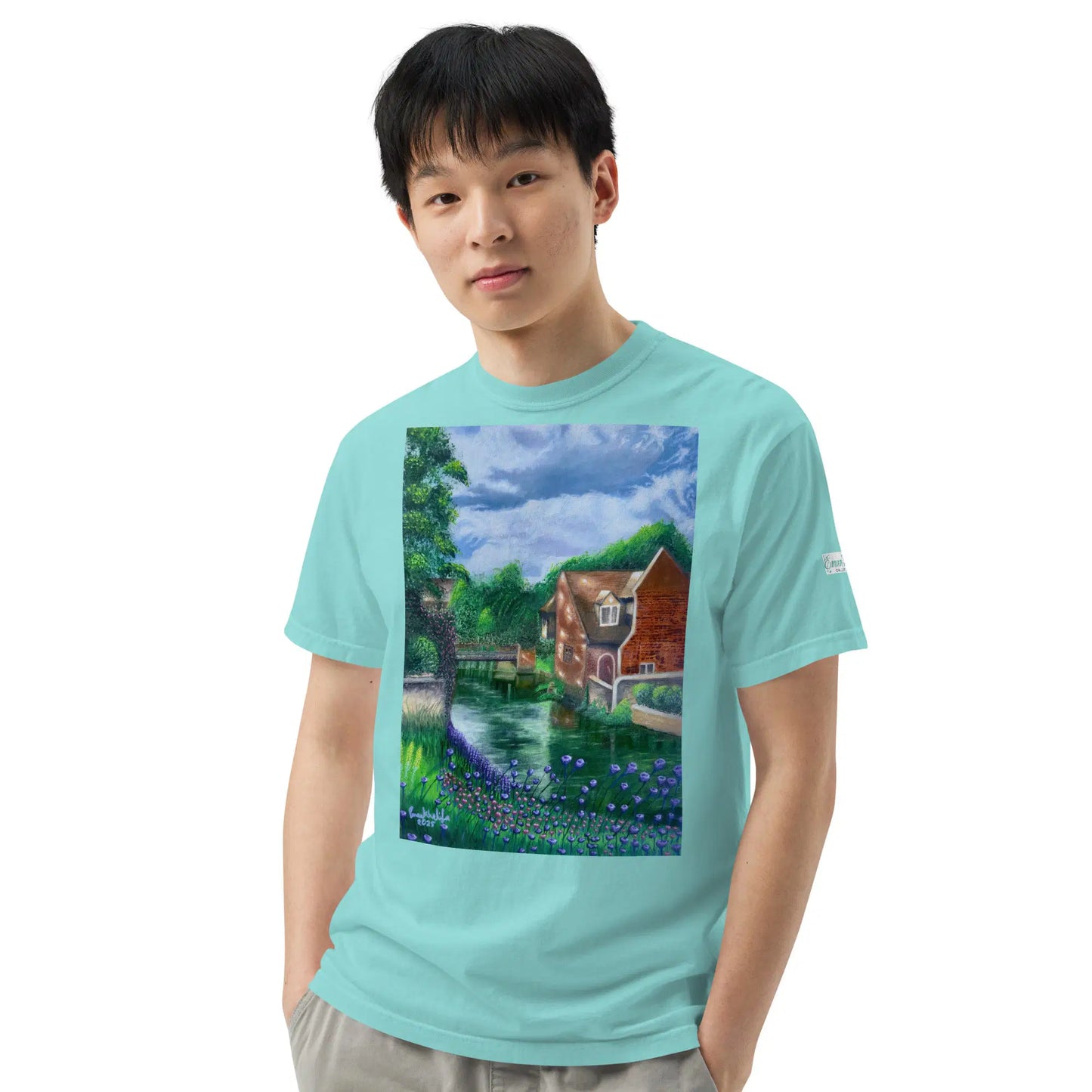 Unisex T-Shirt - River Melody - Impressionist Landscape Art - Eman's Gallery