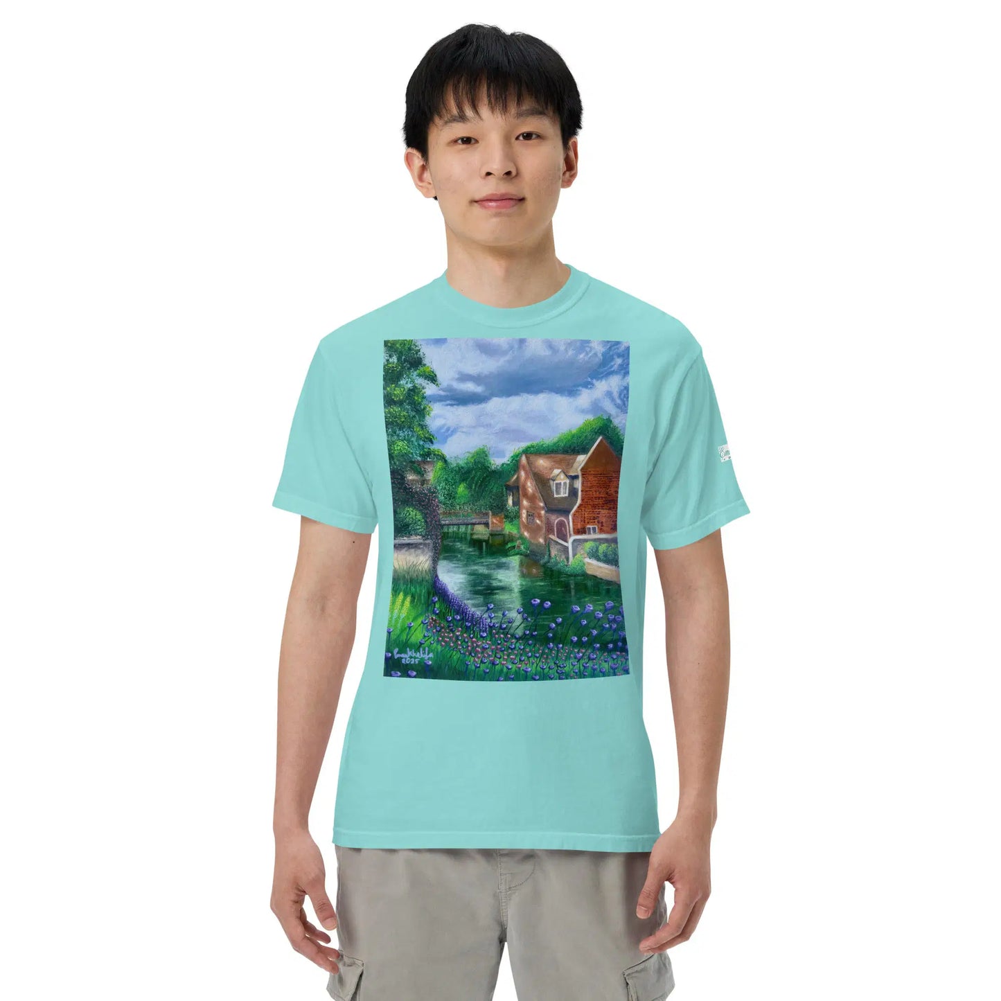 Unisex T-Shirt - River Melody - Impressionist Landscape Art - Eman's Gallery
