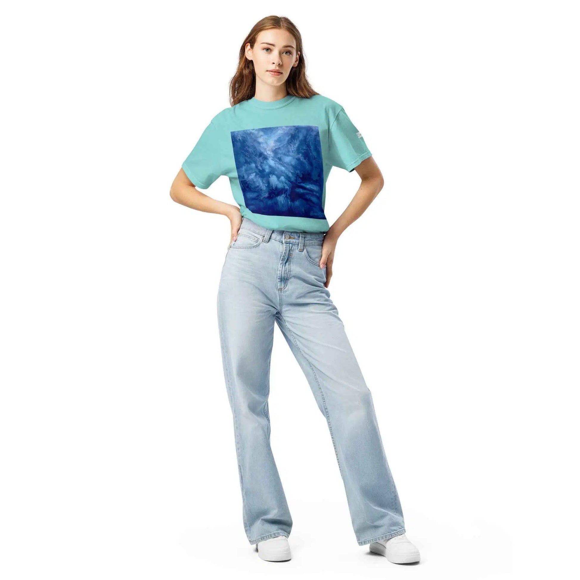 Unisex T-Shirt - Thunder - Dramatic Blue Storm Cloud Art