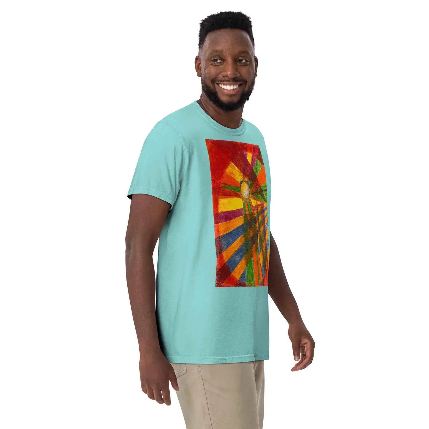 Unisex T-Shirt - Solar Burst - Geometric Abstract Sunburst