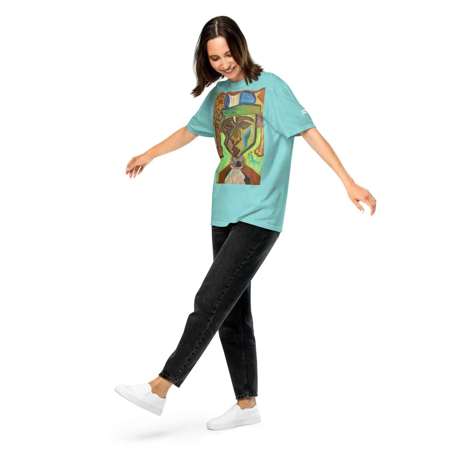 Unisex T-Shirt - Fragmented Soul - Cubist Figure Art