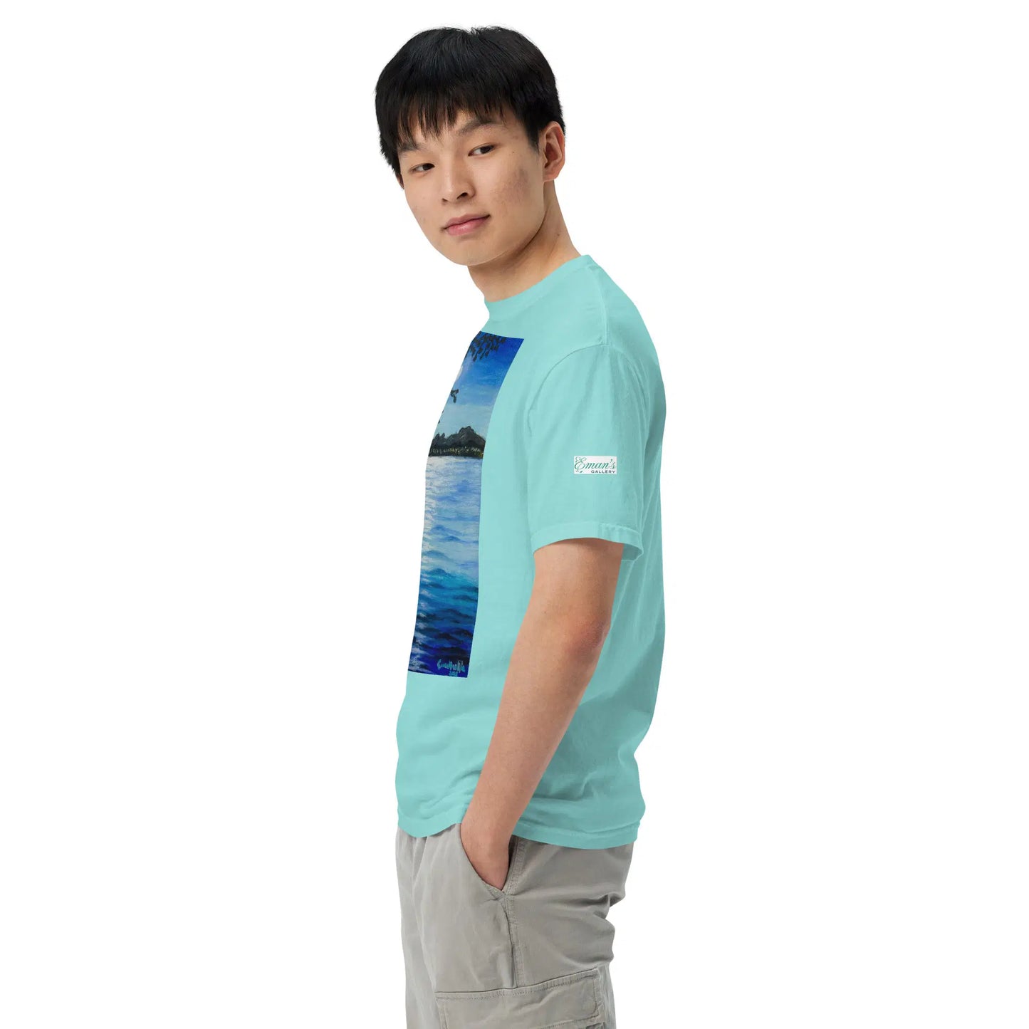 Unisex T-Shirt - Nocturned - Tonalism Moonlit Night Scene - Eman's Gallery