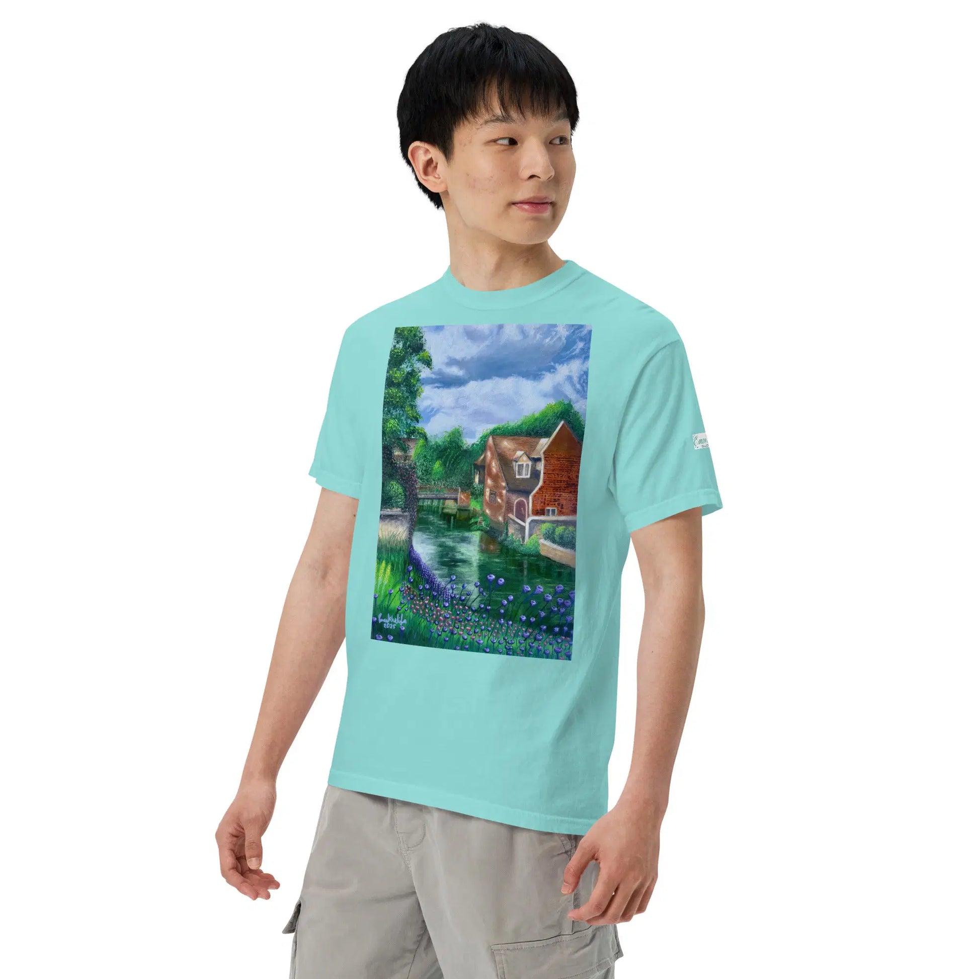 Unisex T-Shirt - River Melody - Impressionist Landscape Art - Eman's Gallery