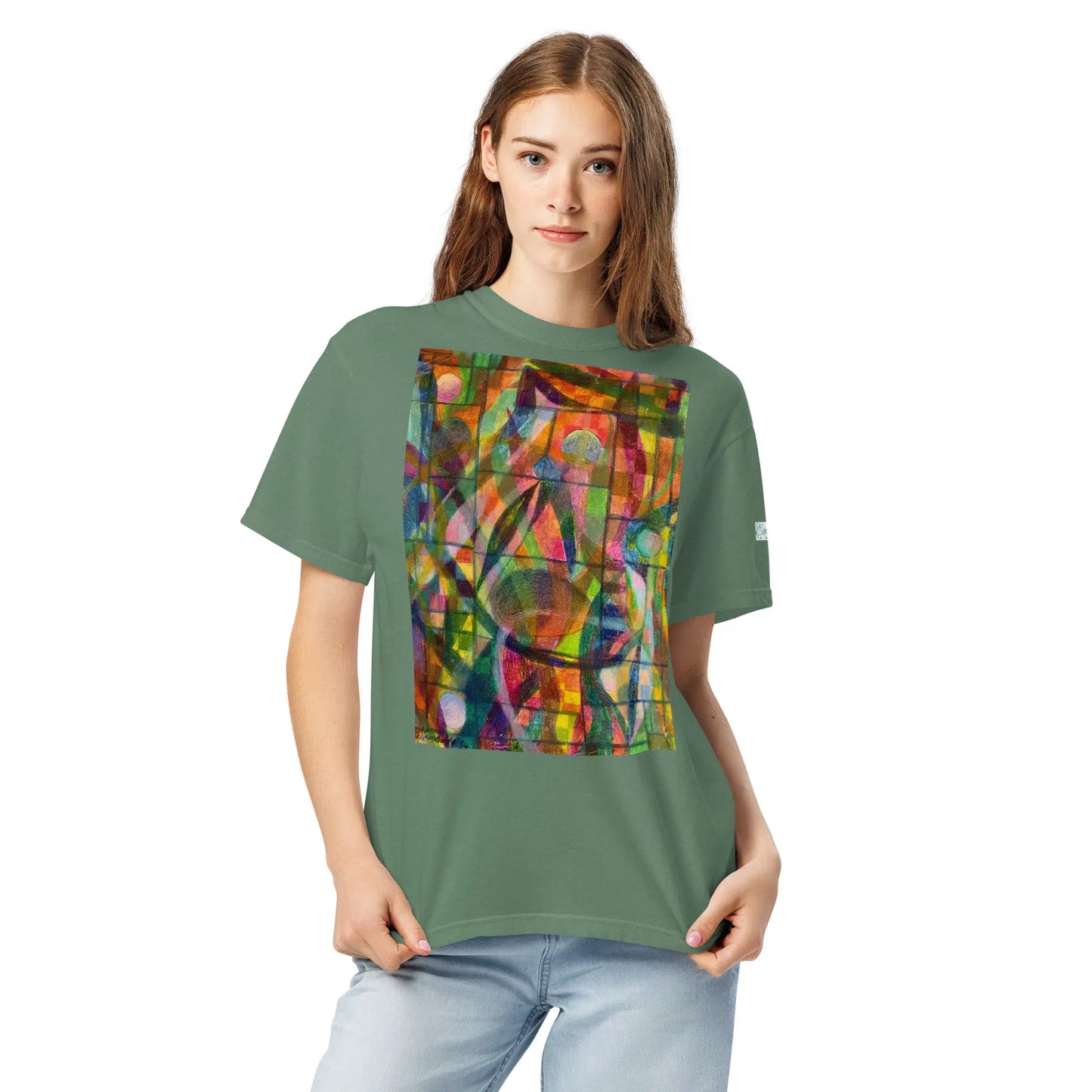Unisex T-Shirt - Organic Life - Colorful Geometric Art - Eman's Gallery
