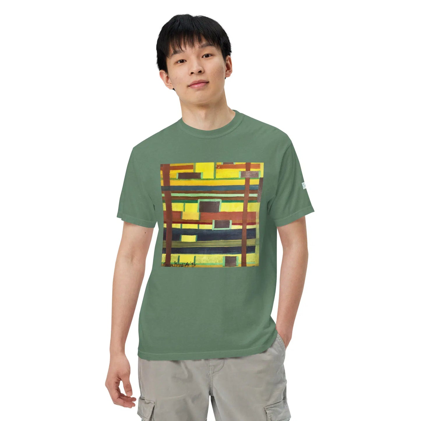 Unisex T-Shirt - City in Grids - Geometric Abstract Urban - Eman's Gallery